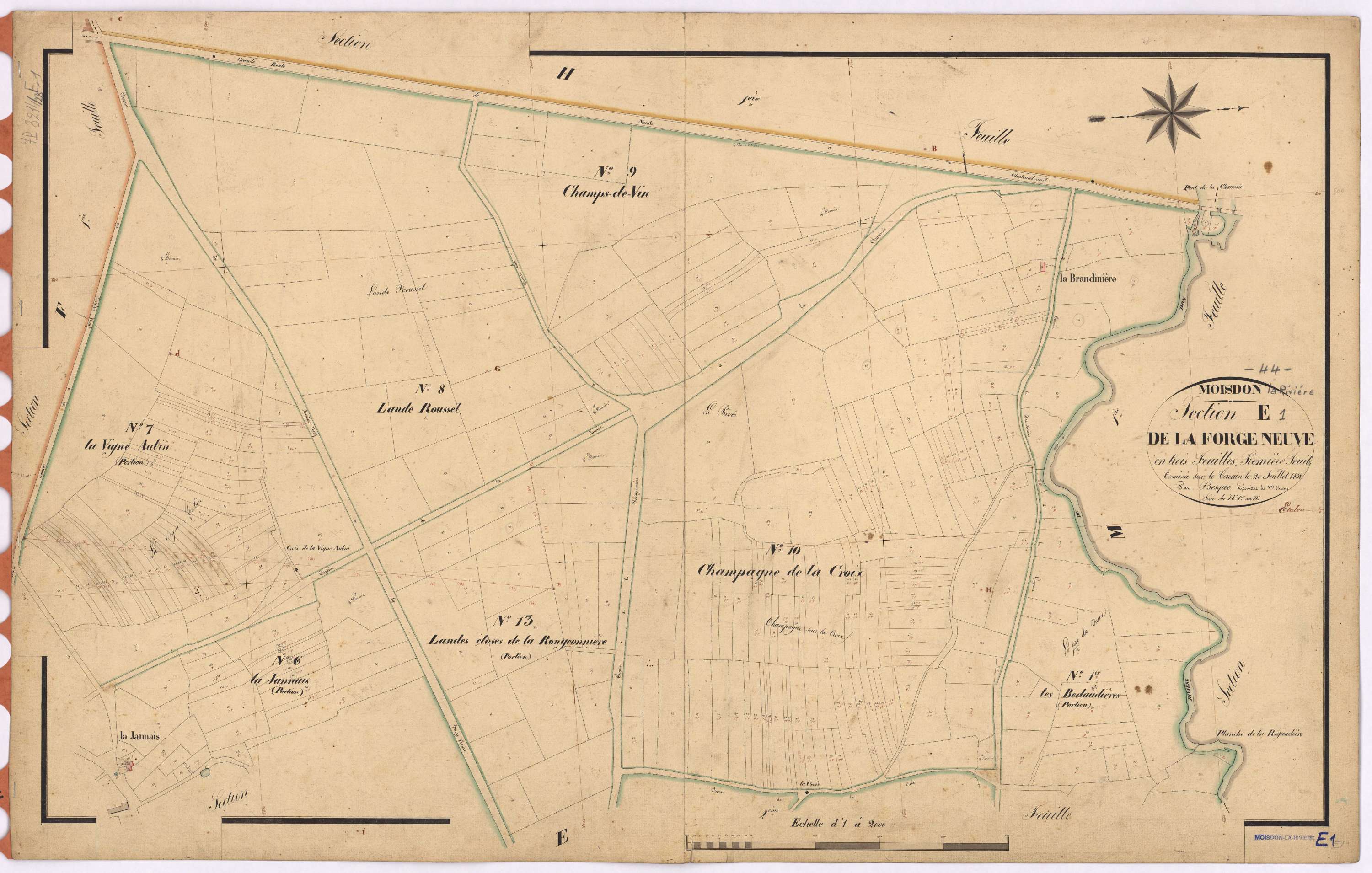 Moisdon-la-Rivière - Section E1 Forge-Neuve (section de La)