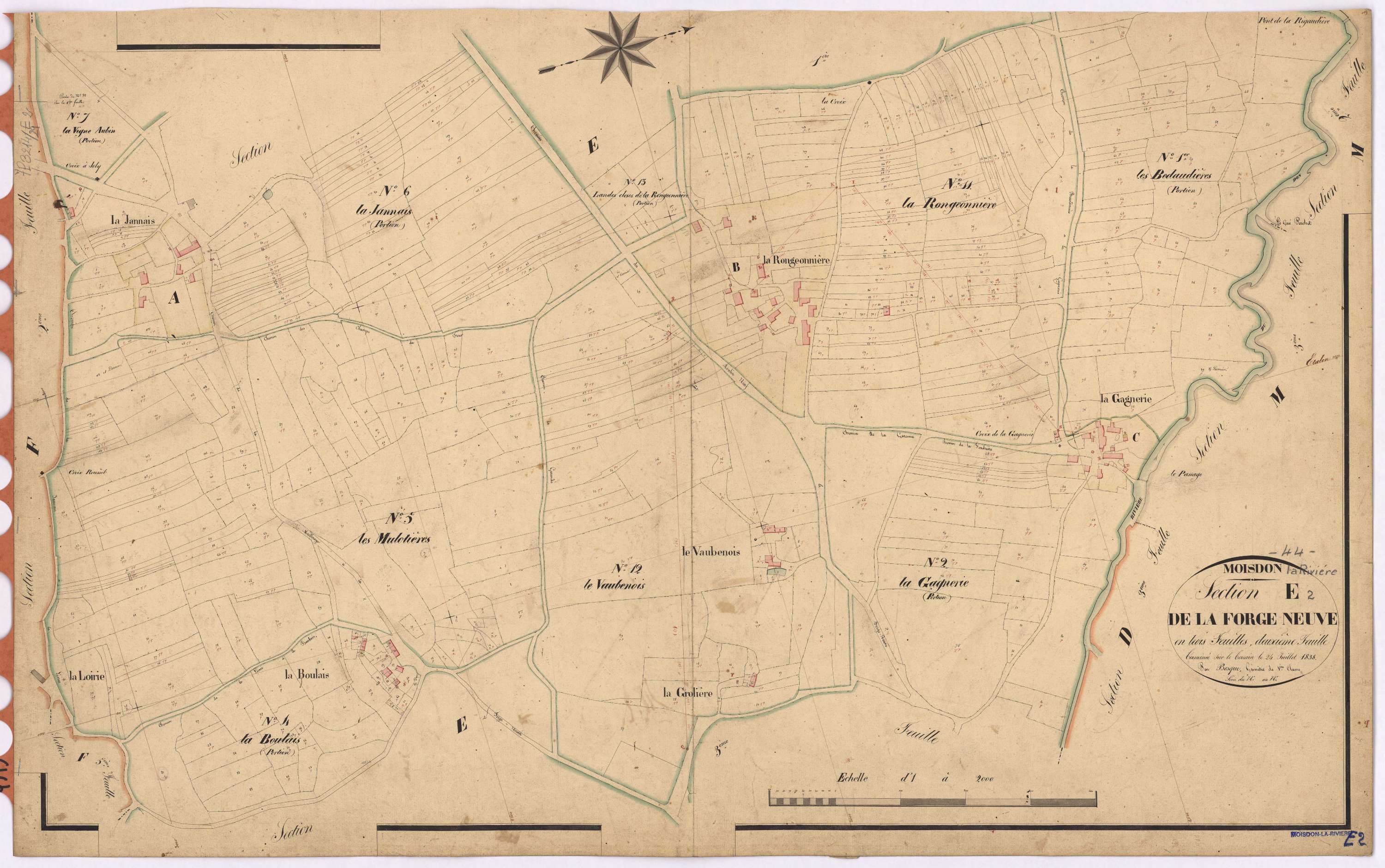 Moisdon-la-Rivière - Section E2 Forge-Neuve (section de La)