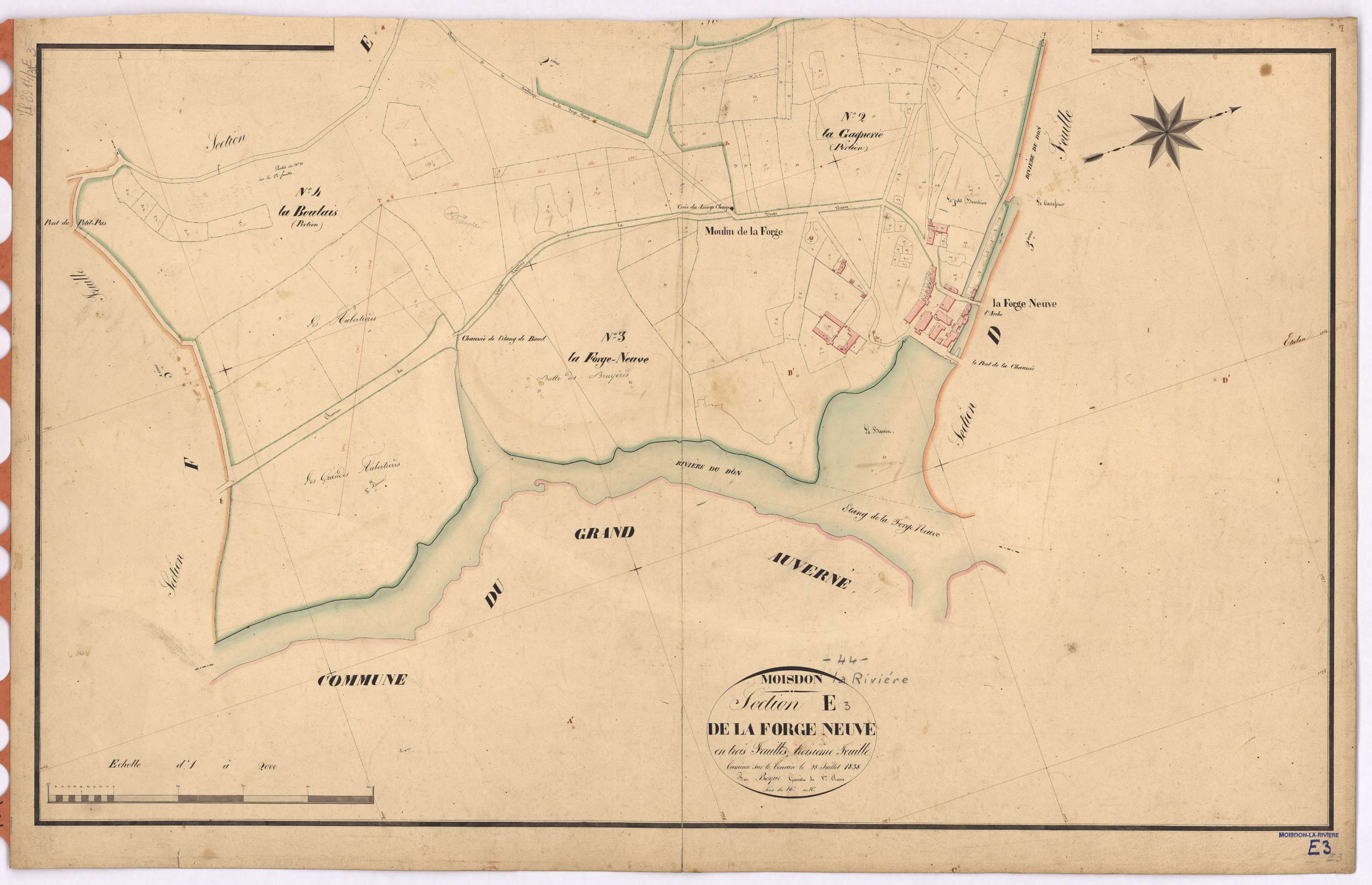 Moisdon-la-Rivière - Section E3 Forge-Neuve (section de La)