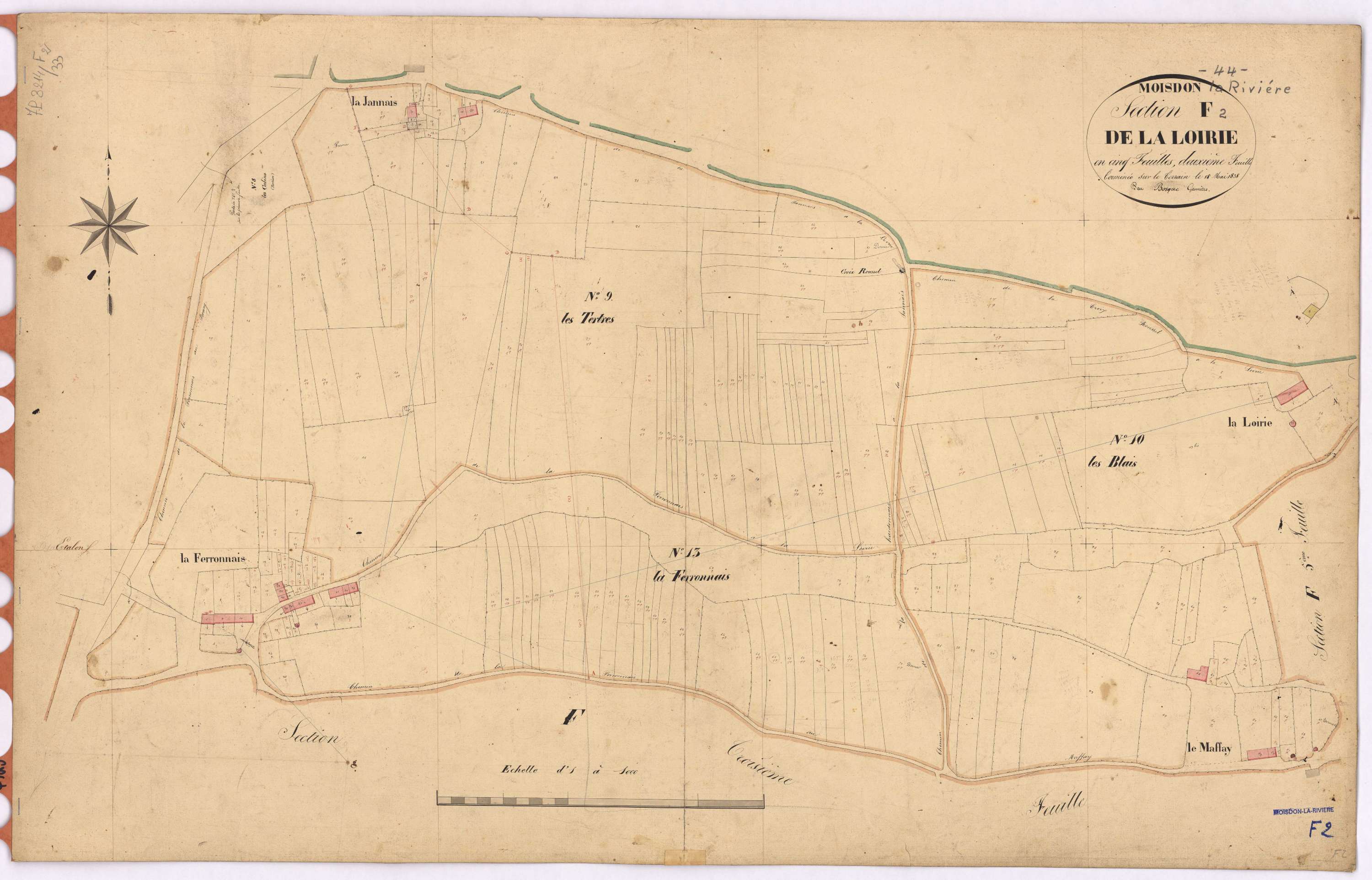 Moisdon-la-Rivière - Section F2 Loirie (section de La)