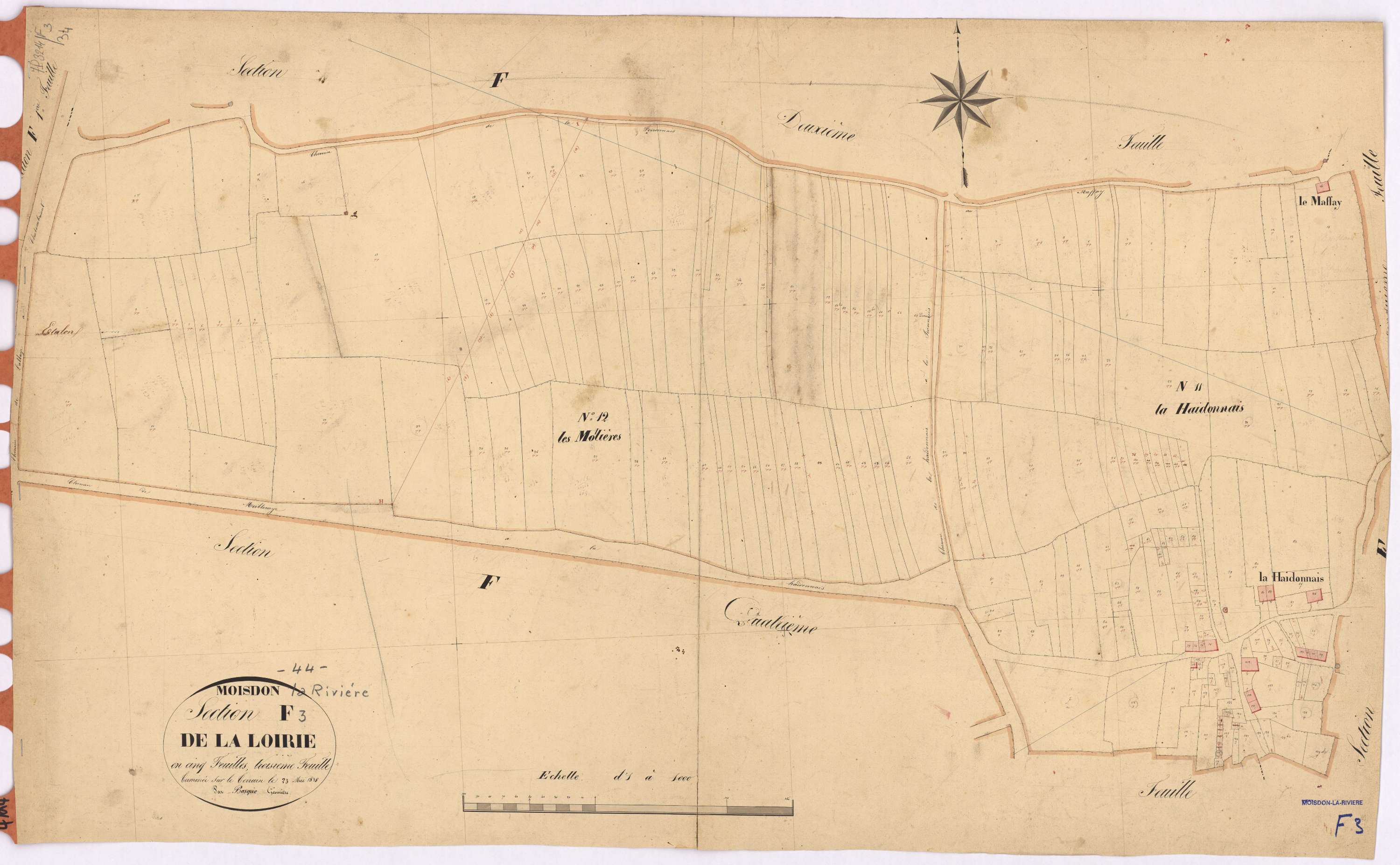 Moisdon-la-Rivière - Section F3 Loirie (section de La)