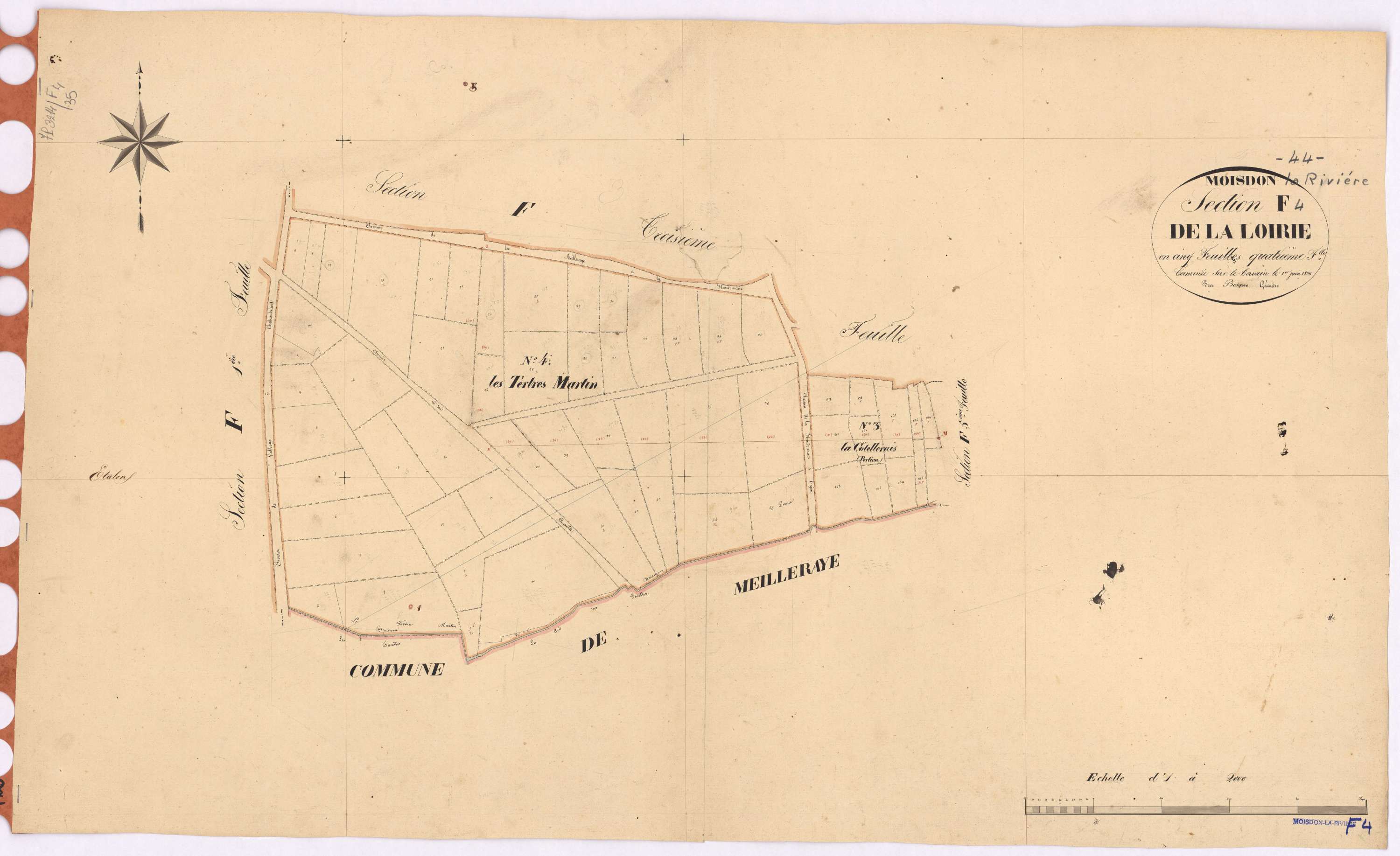 Moisdon-la-Rivière - Section F4 Loirie (section de La)