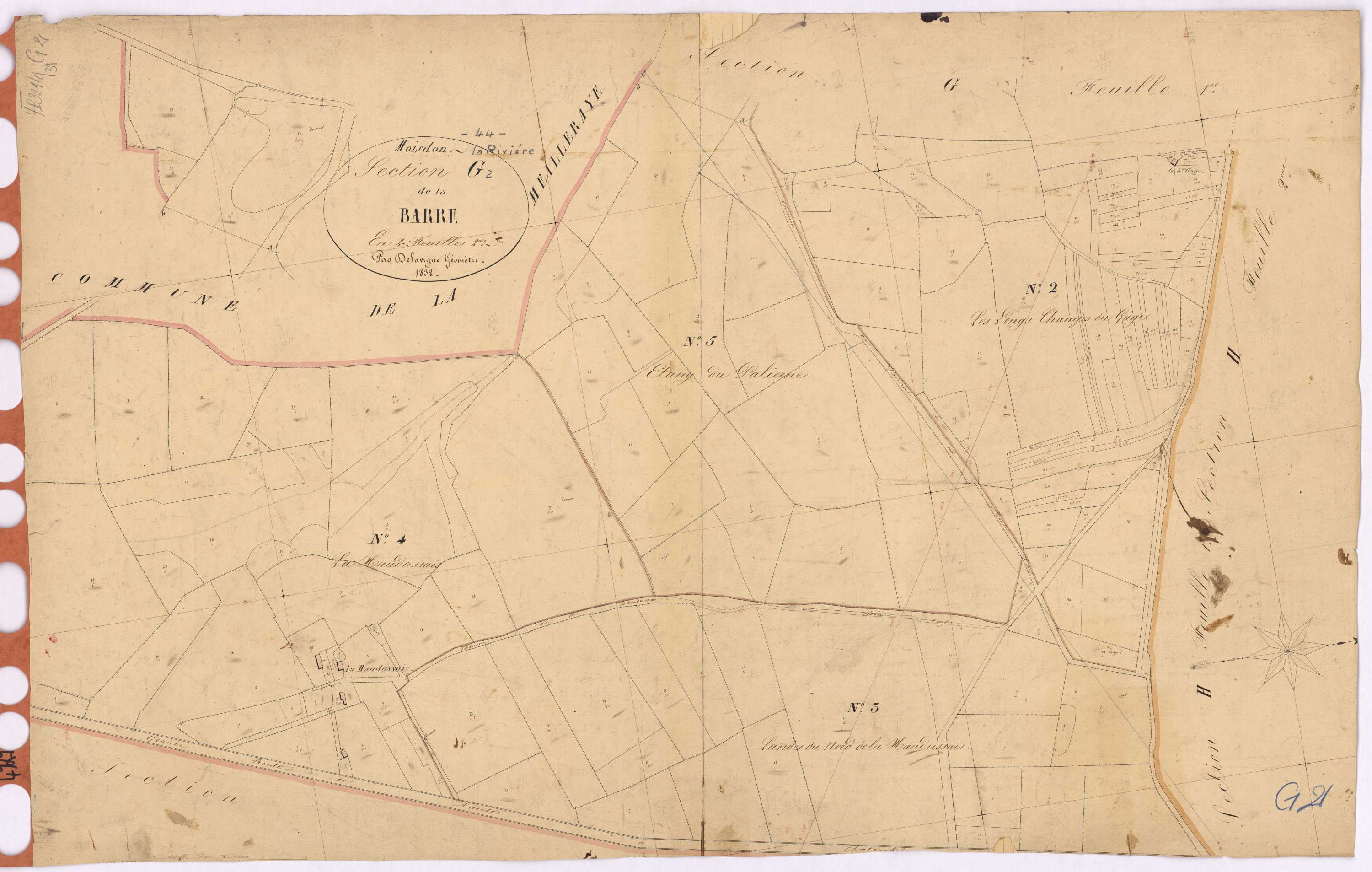 Moisdon-la-Rivière - Section G2 Barre (section de La)