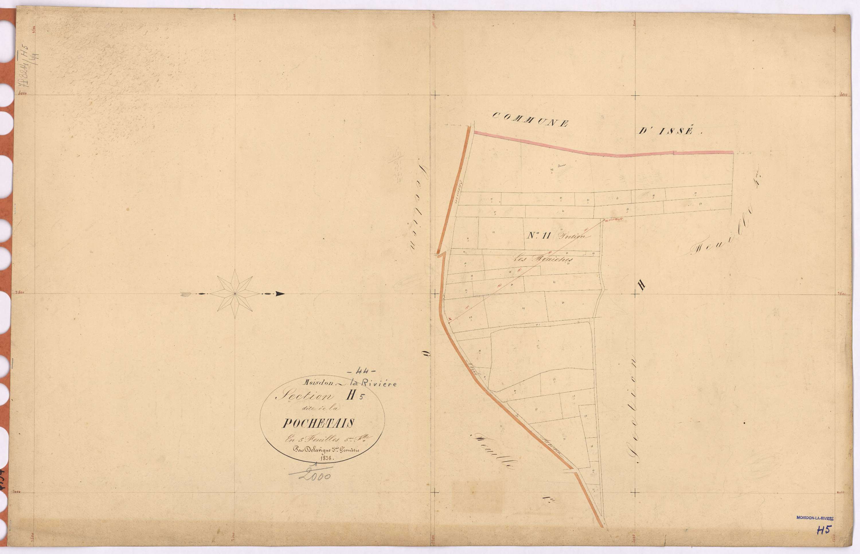Moisdon-la-Rivière - Section H5 Pochetais (section de La)
