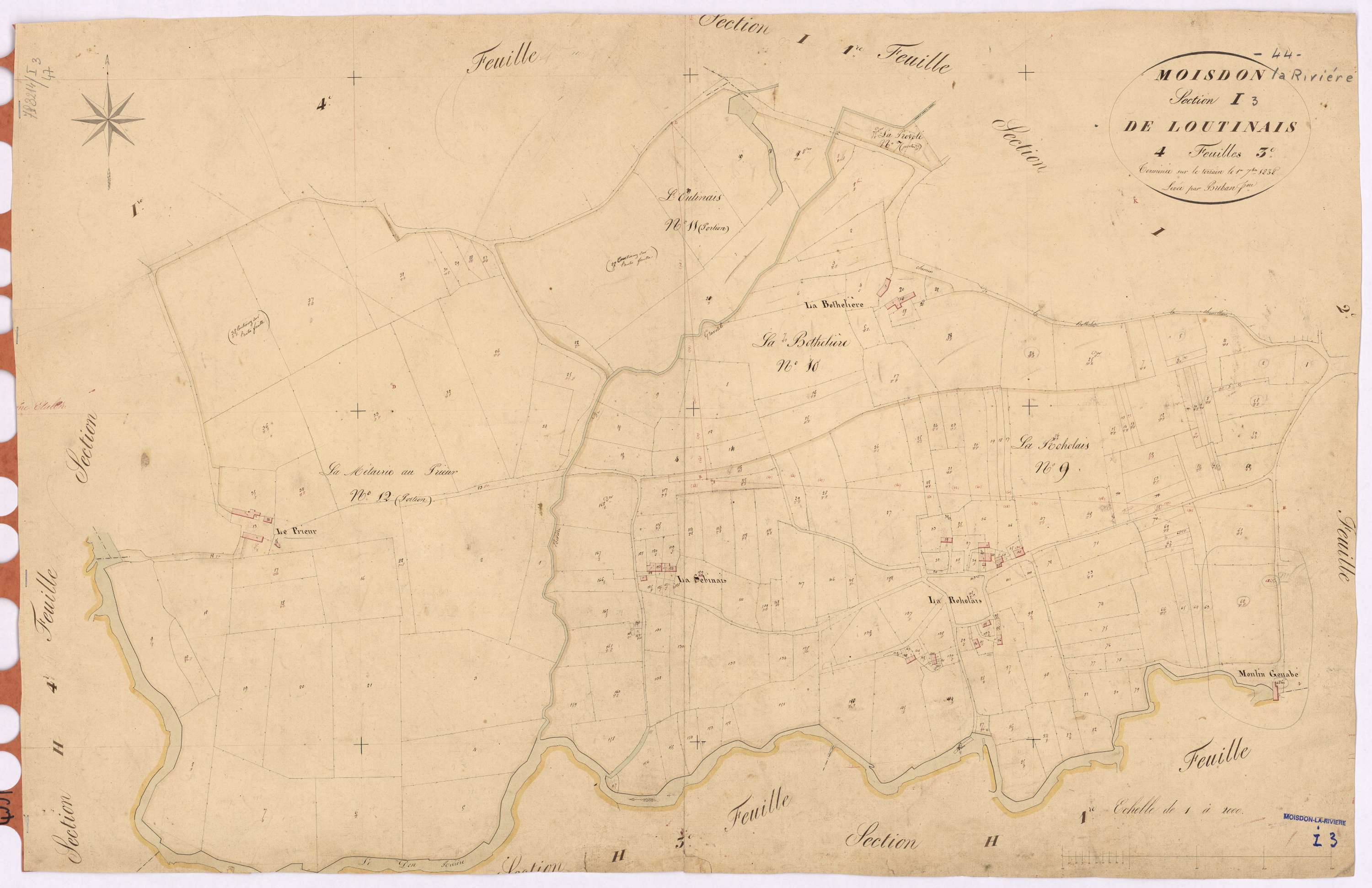 Moisdon-la-Rivière - Section I3 Loutinais (section de)