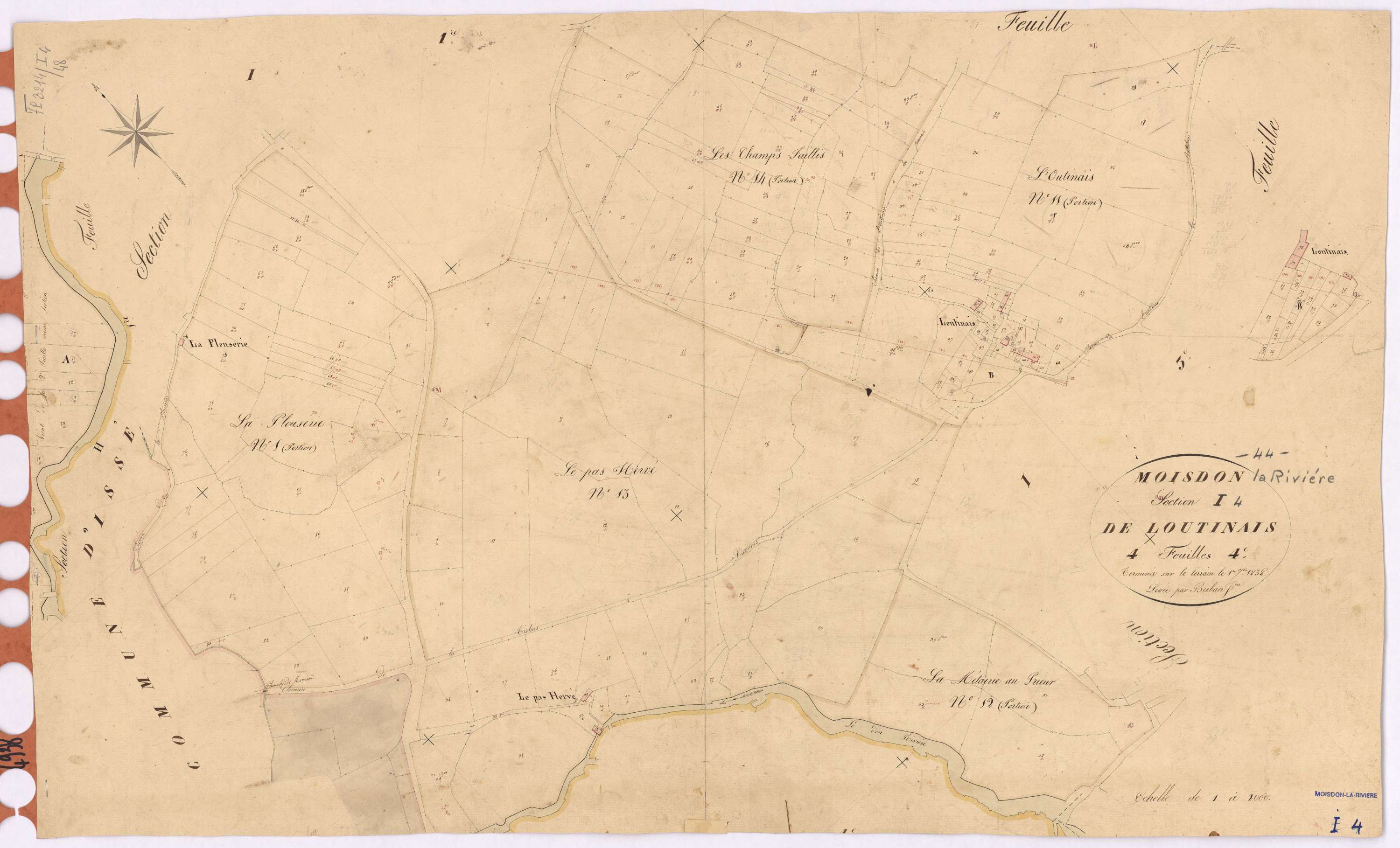 Moisdon-la-Rivière - Section I4 Loutinais (section de)