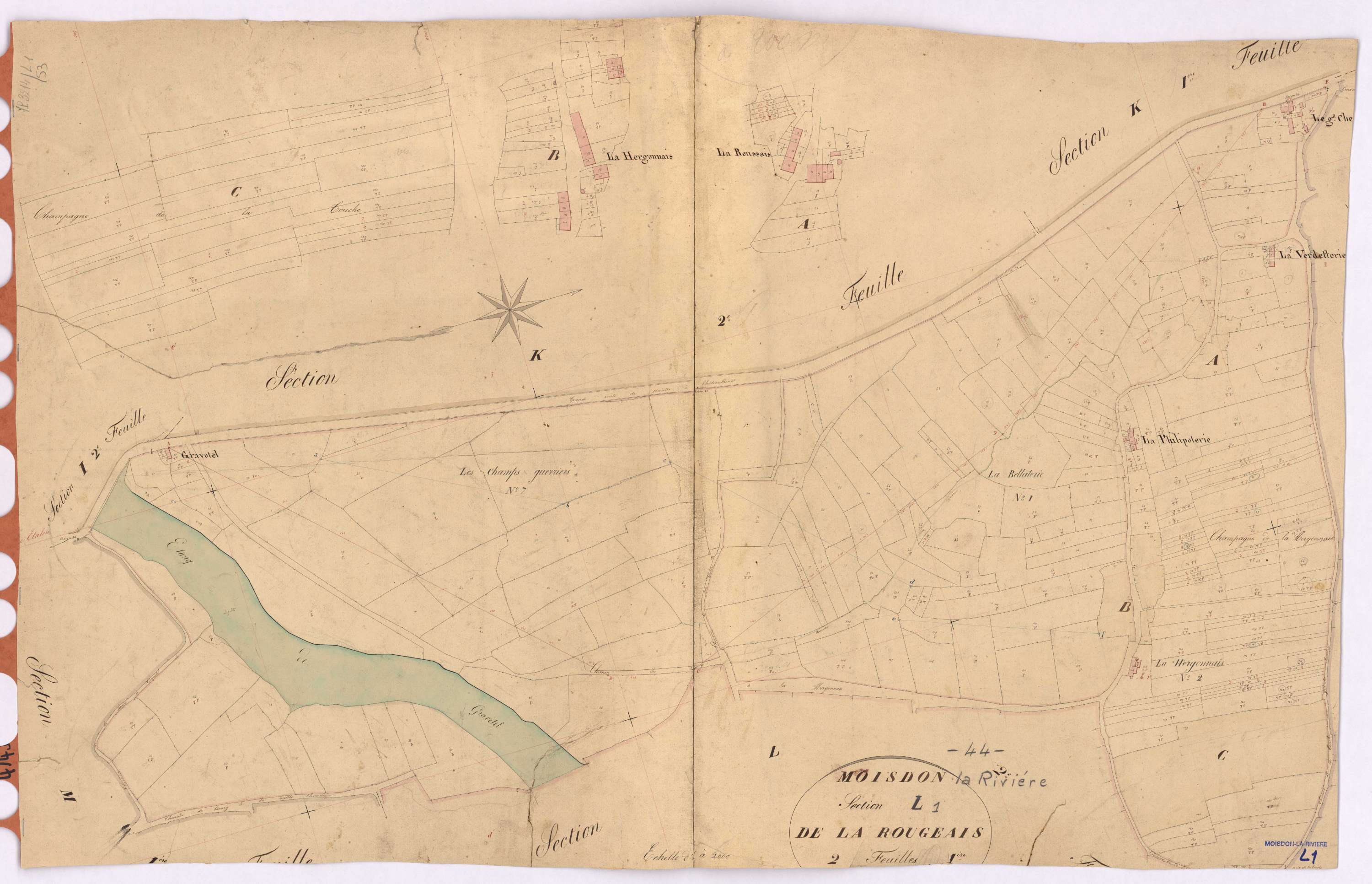 Moisdon-la-Rivière - Section L1 Rougeais (section de La)