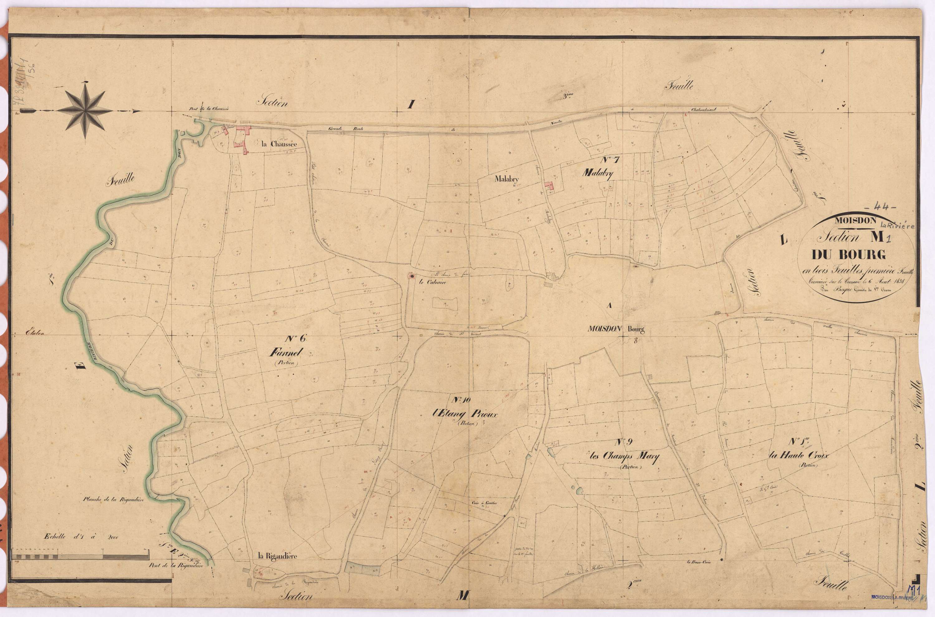 Moisdon-la-Rivière - Section M1 Bourg (section du)
