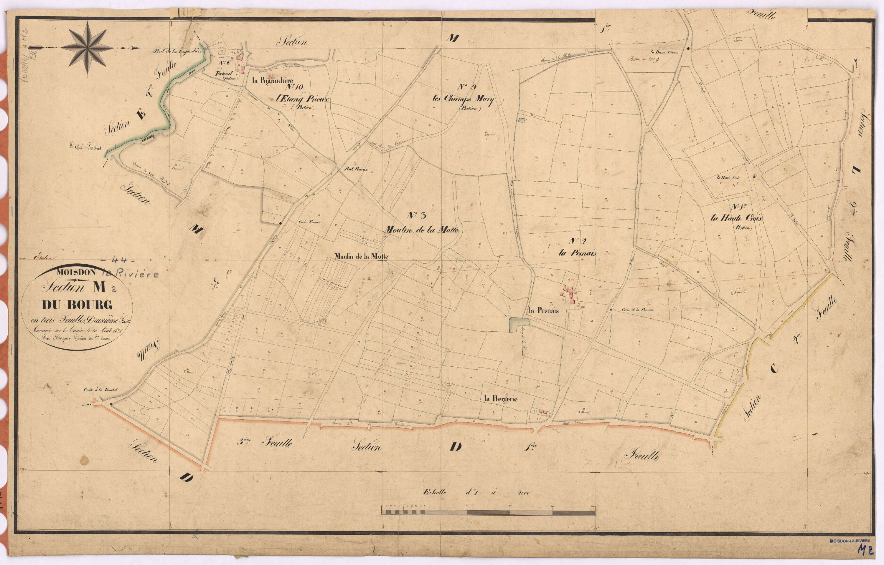 Moisdon-la-Rivière - Section M2 Bourg (section du)