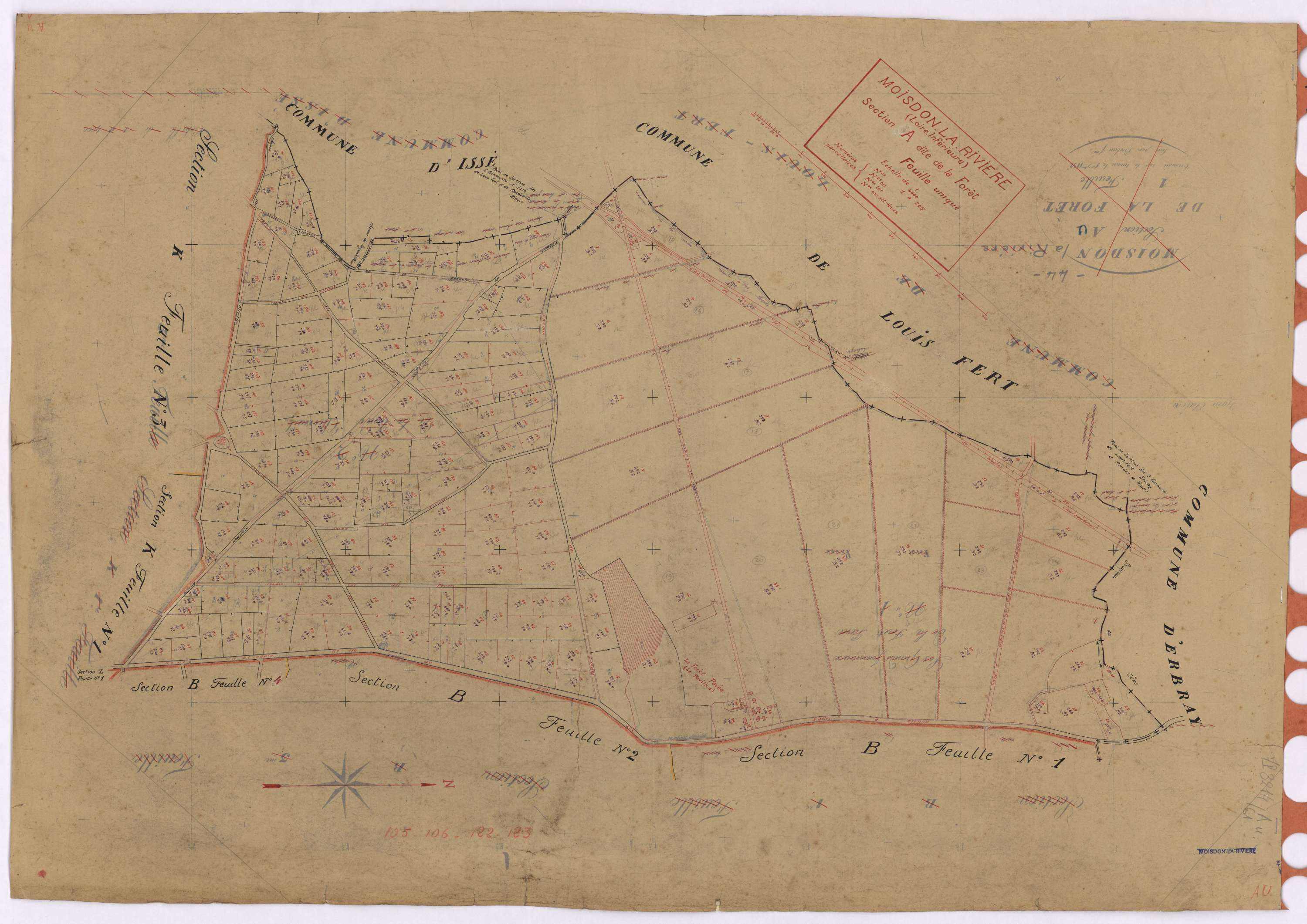 Moisdon-la-Rivière - Section A Forêt (section de La) ; 1-205