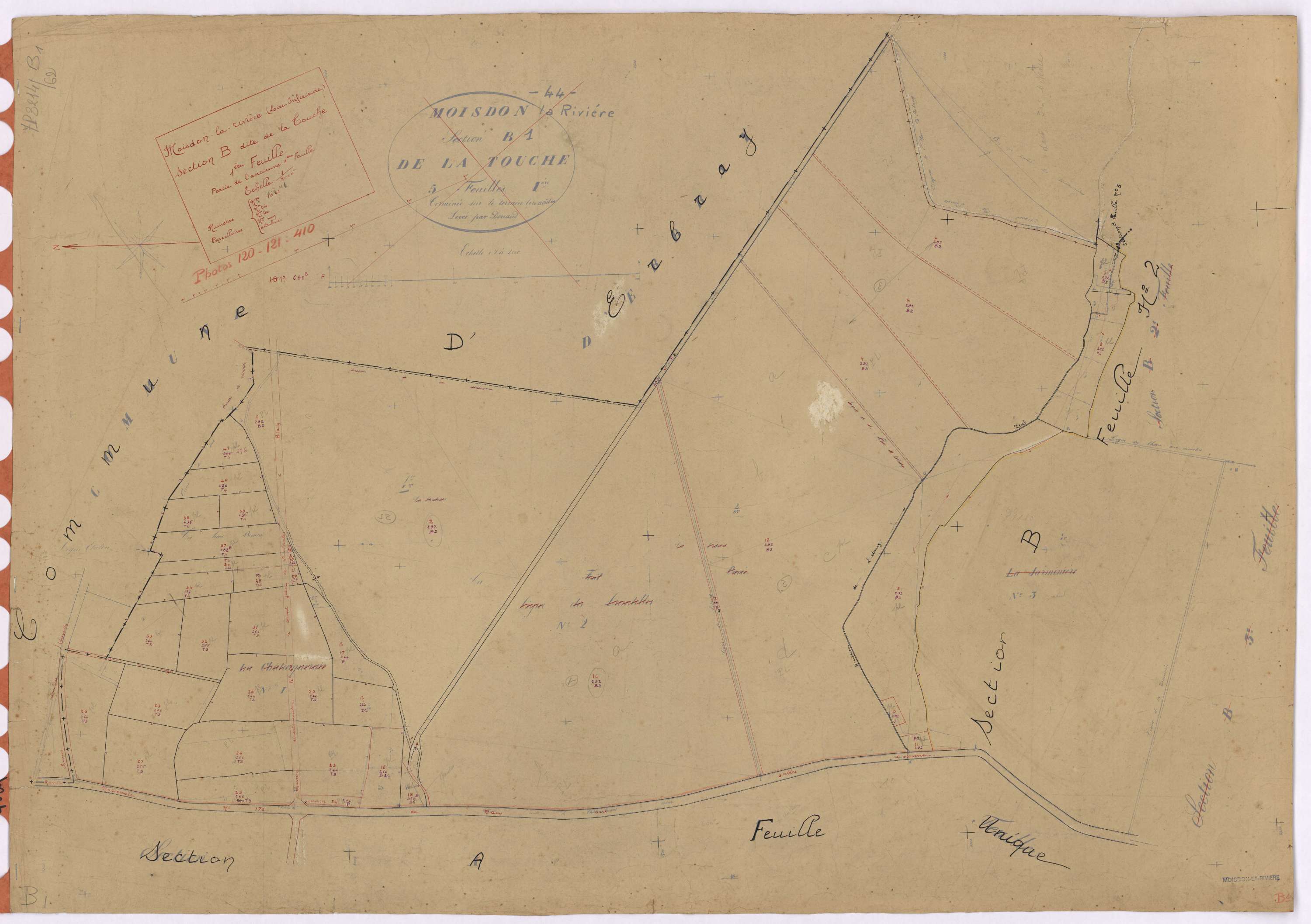 Moisdon-la-Rivière - Section B1 Touche (section de La) ; 1-41