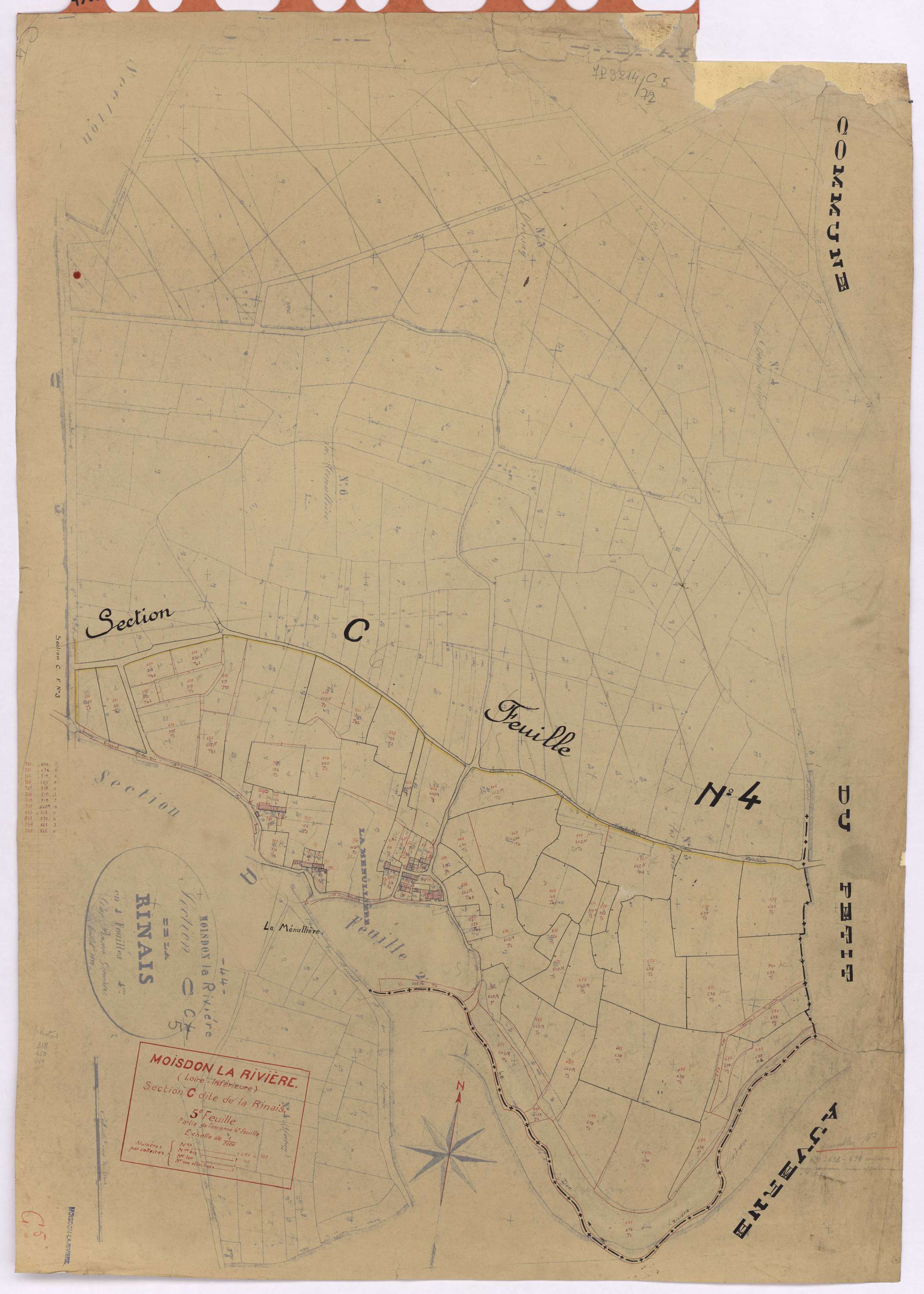Moisdon-la-Rivière - Section C5 Rinais (section de La) ; 650-783