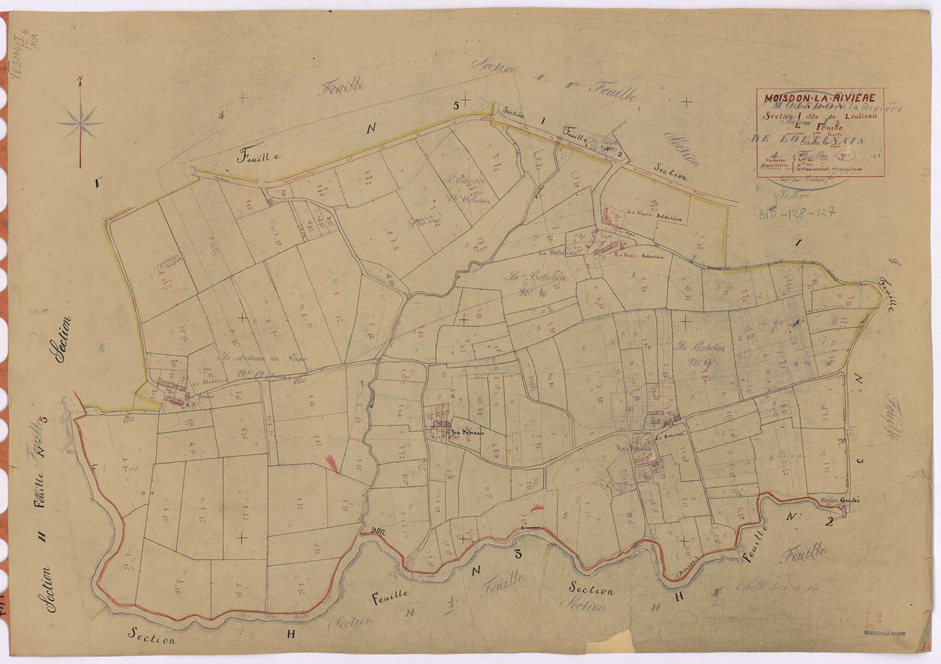 Moisdon-la-Rivière - Section I4 Loutinais (section de) ; 380-527