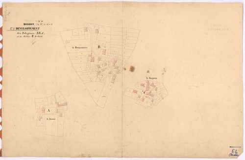 Moisdon-la-Rivière - Section E2 (développement) Forge-Neuve (section de La) ; développement des villages de La Jannais, de La Rongeonnière et de La Gagnerie