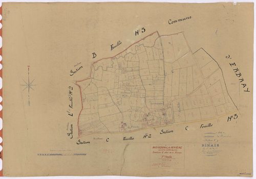 Moisdon-la-Rivière - Section C1 Rinais (section de La) ; 1-132