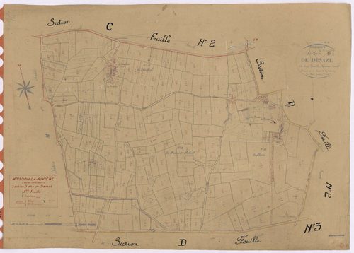 Moisdon-la-Rivière - Section D1 Denazé (section de) ; 1-214