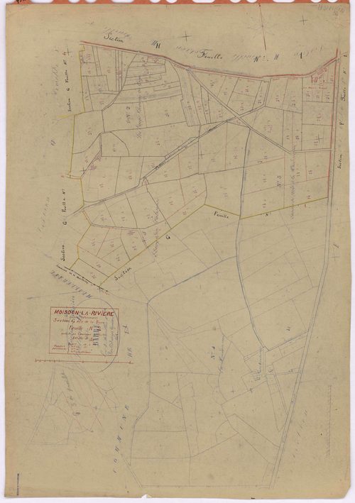 Moisdon-la-Rivière - Section G2 Barre (section de la) ; 69-148