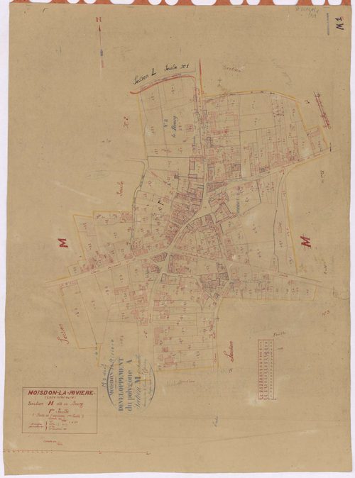 Moisdon-la-Rivière - Section M1 Bourg (section du) ; 1-313