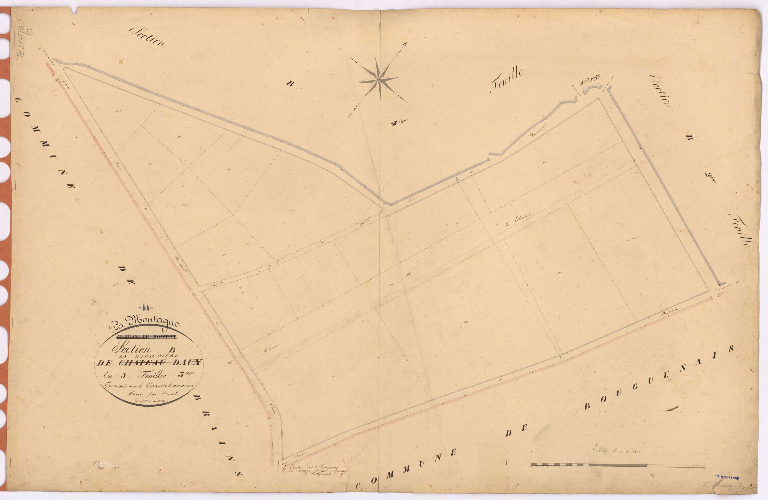 La Montagne - Section B3 Hibaudière (section de La) ; 1237-1252