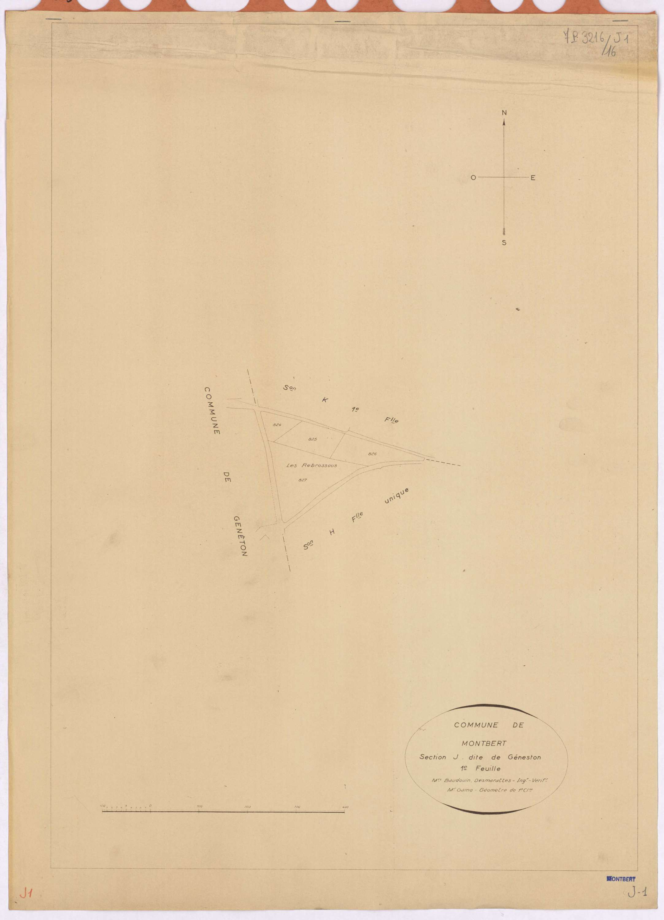 Montbert - Section J1 Géneston (section de)
