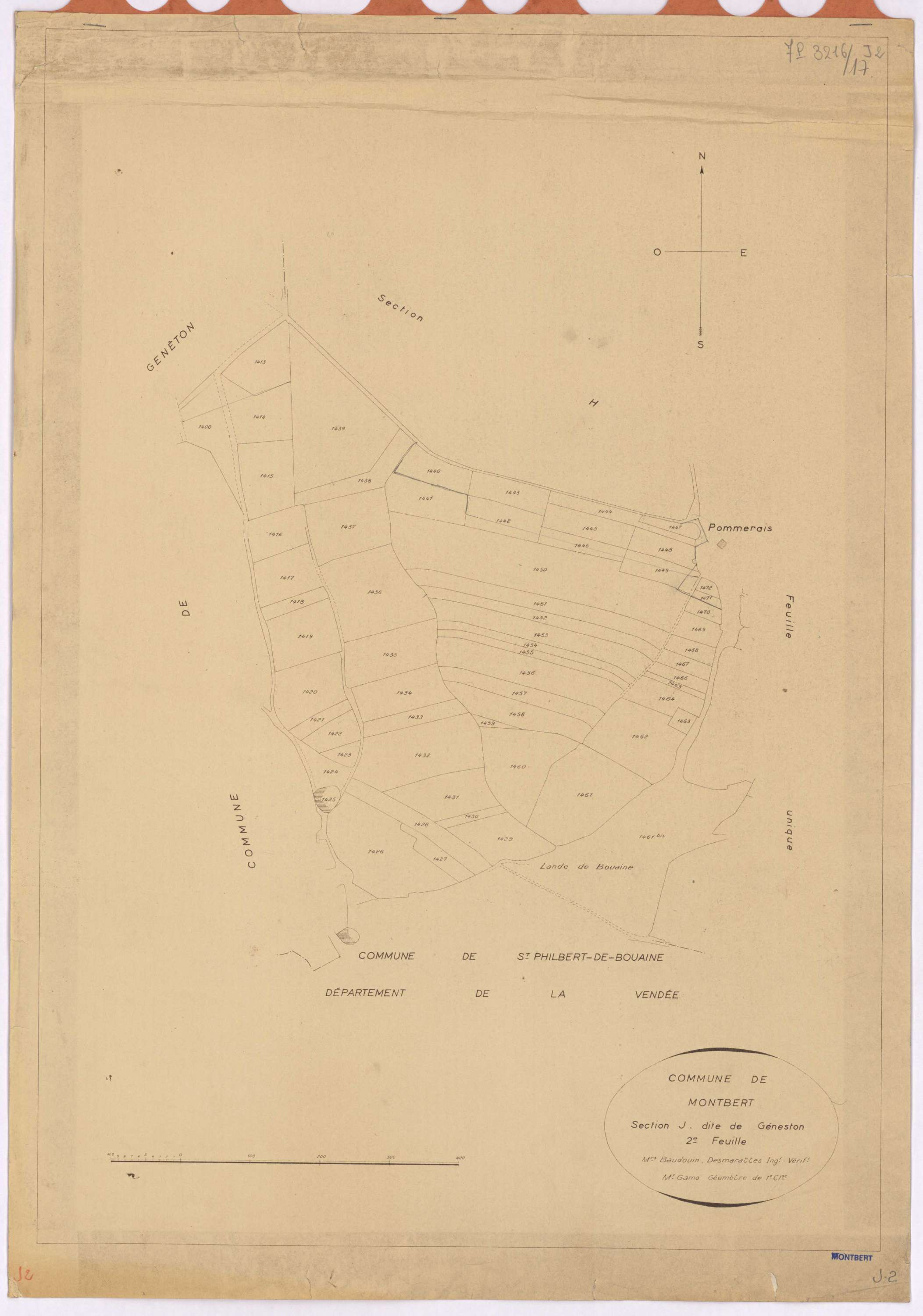 Montbert - Section J2 Géneston (section de)