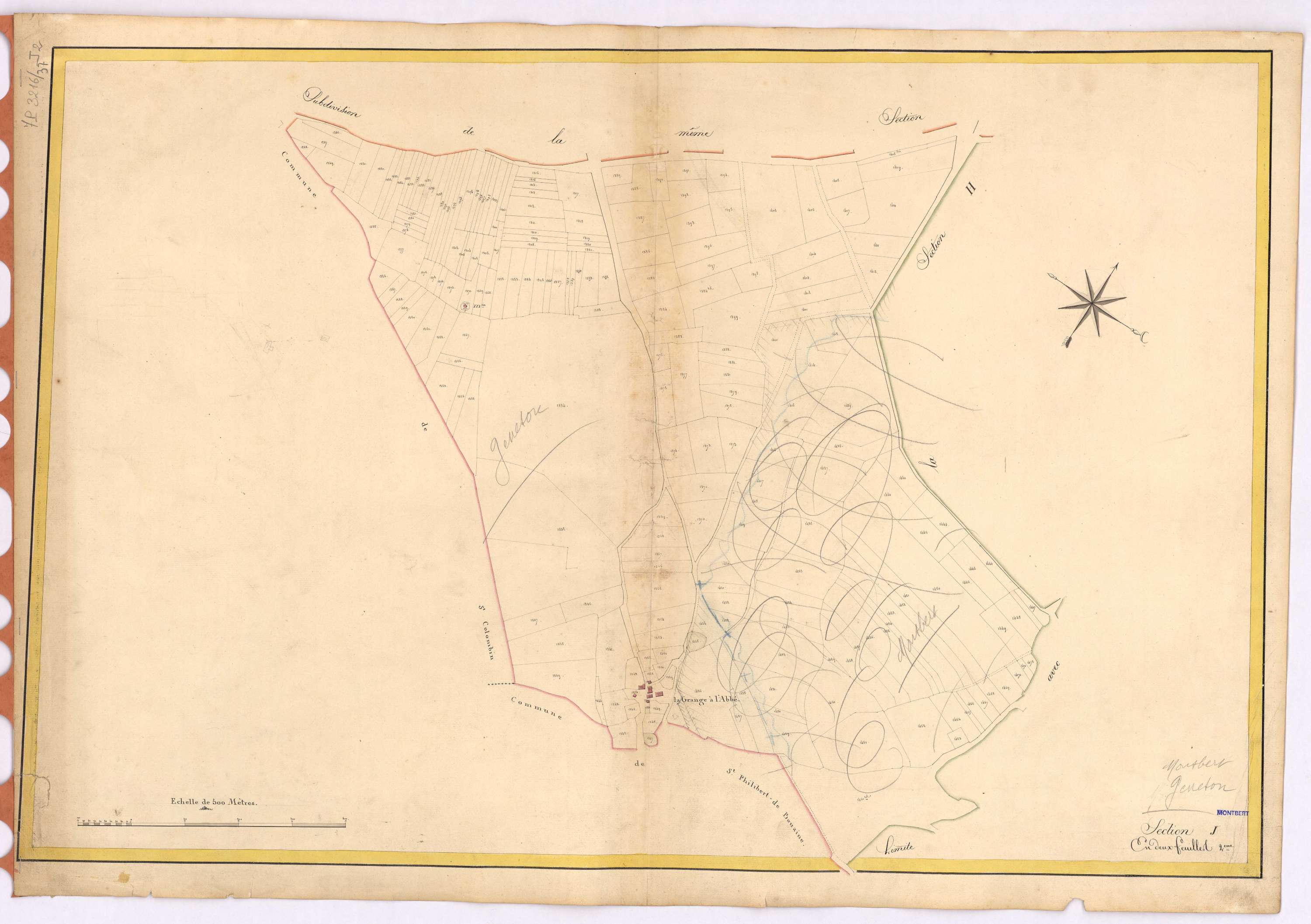 Montbert - Section J2 Géneston (section de)