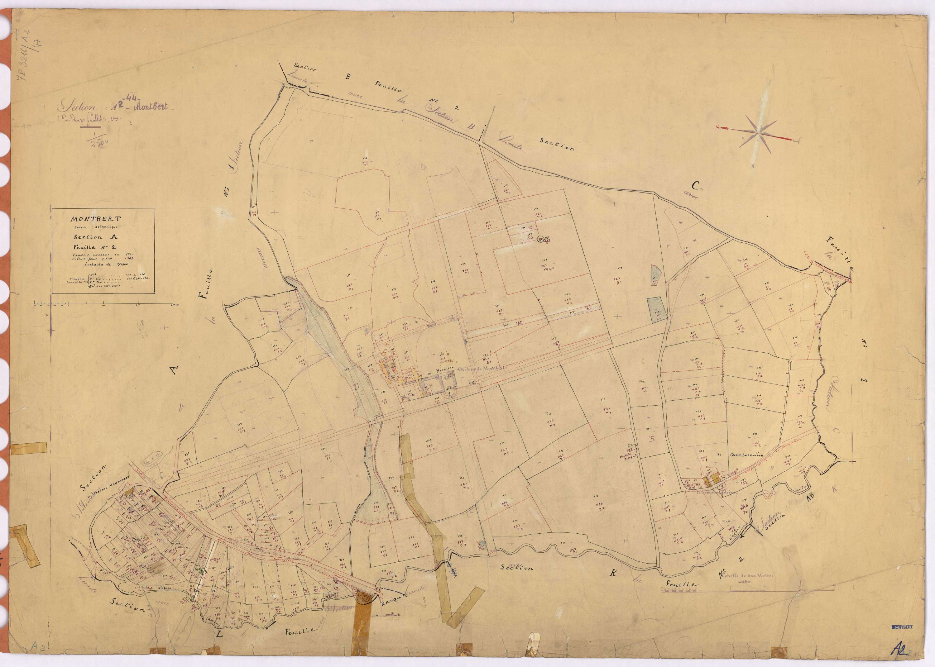 Montbert - Section A2 Château (section du) ; 211-406