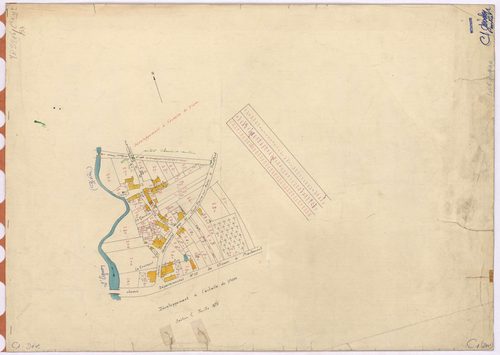 Montbert - Section C1 (développement) Teillais (section de La) ; 1-677 ; développement du village de La Gaudine