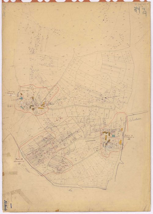 Montbert - Section D2 (développement) 416-771 ; développement des villages du Claveleau, de Chez Bertin, du Grand Logis et de diverses parcelles