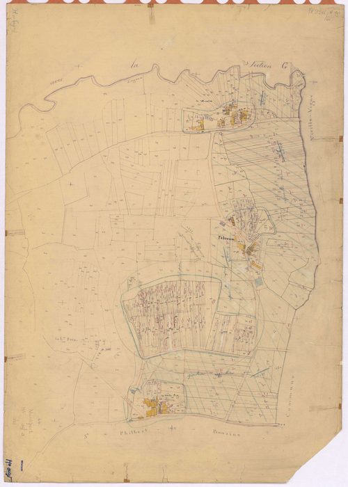 Montbert - Section H (développement) 1-500 ; développement des villages de La Noizetrie, du Fébreau, de La Haute Foix et de diverses parcelles