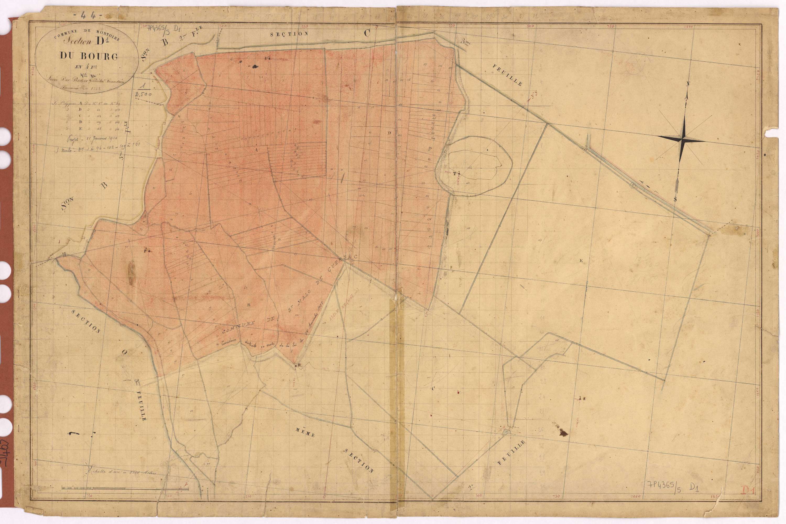 Montoir-de-Bretagne - Section D1 Bourg (section du)