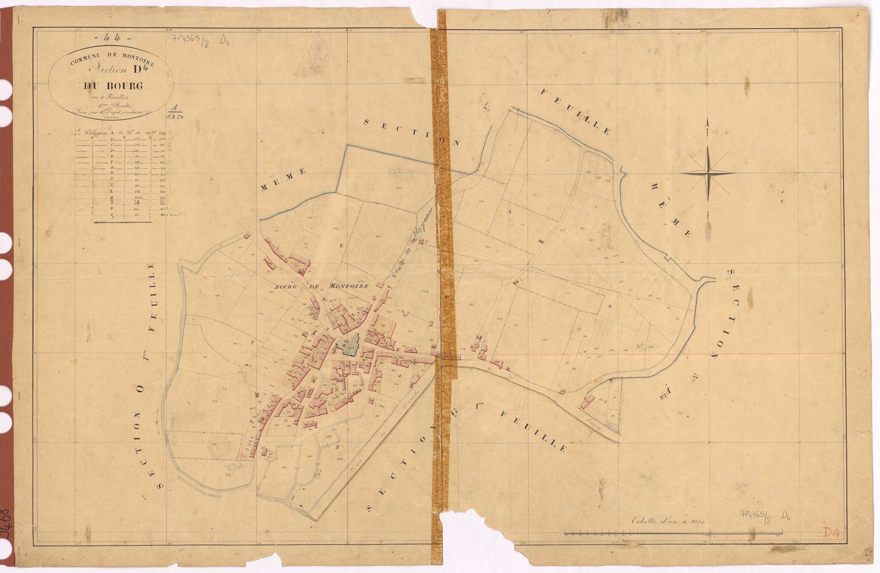 Montoir-de-Bretagne - Section D4 Bourg (section du)