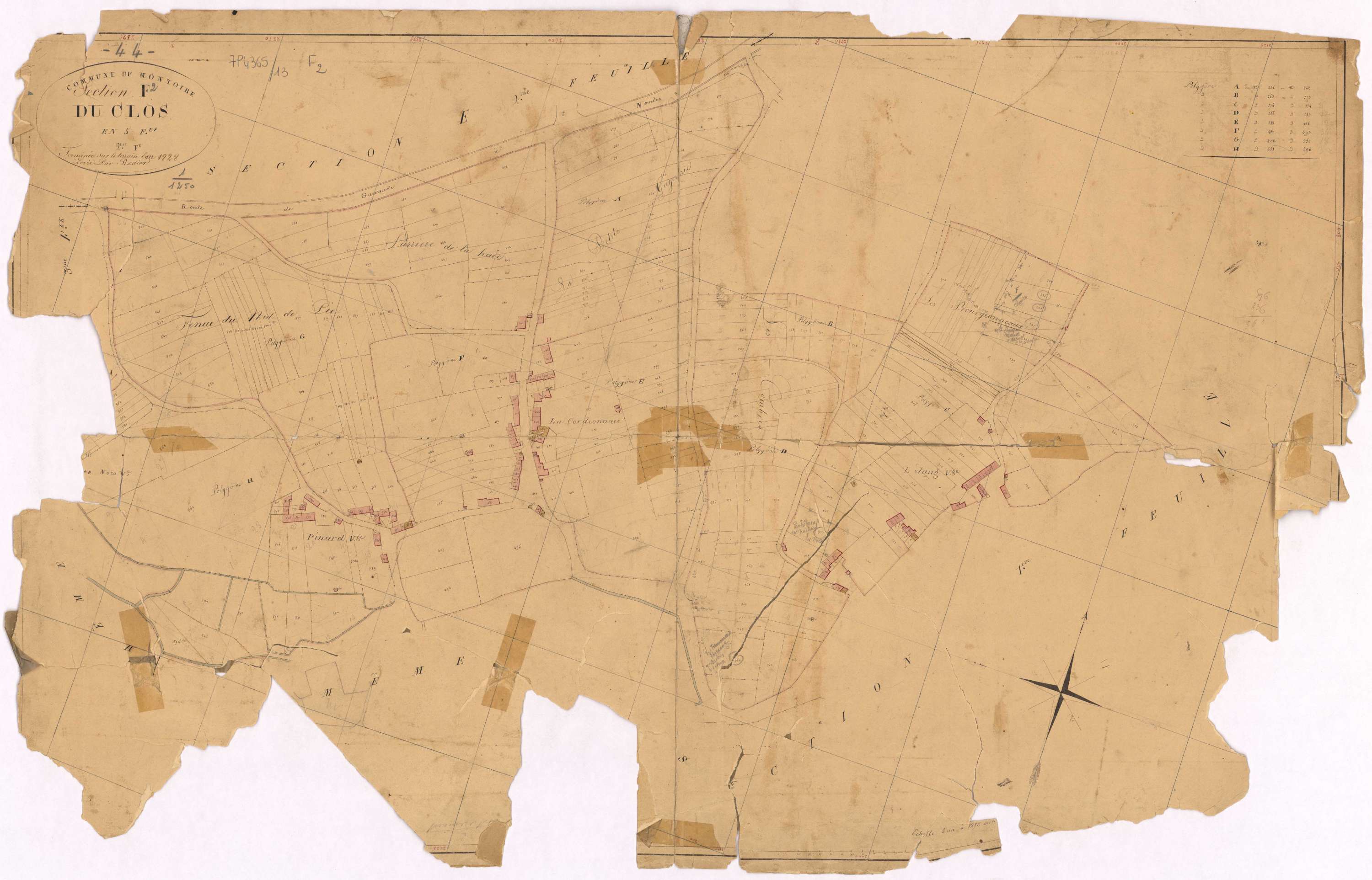 Montoir-de-Bretagne - Section F2 Clos (section du)