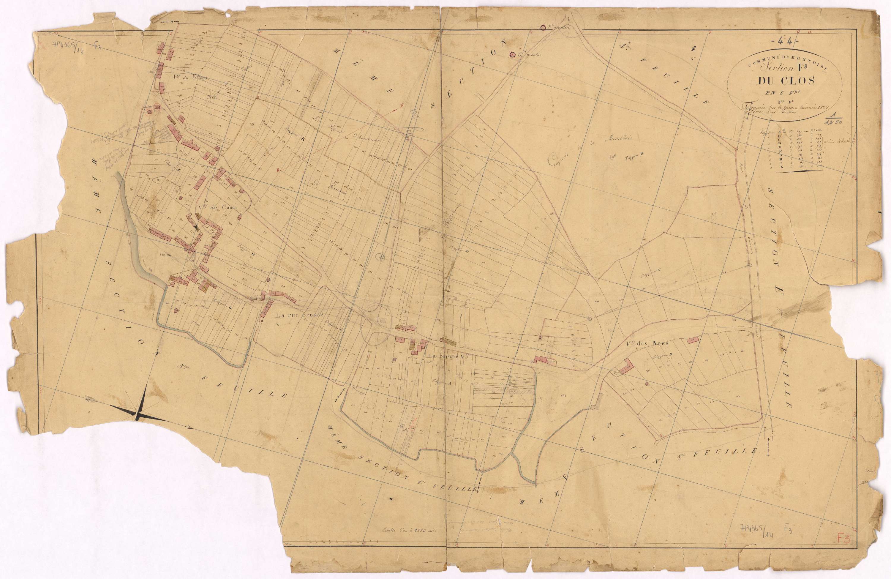 Montoir-de-Bretagne - Section F3 Clos (section du)