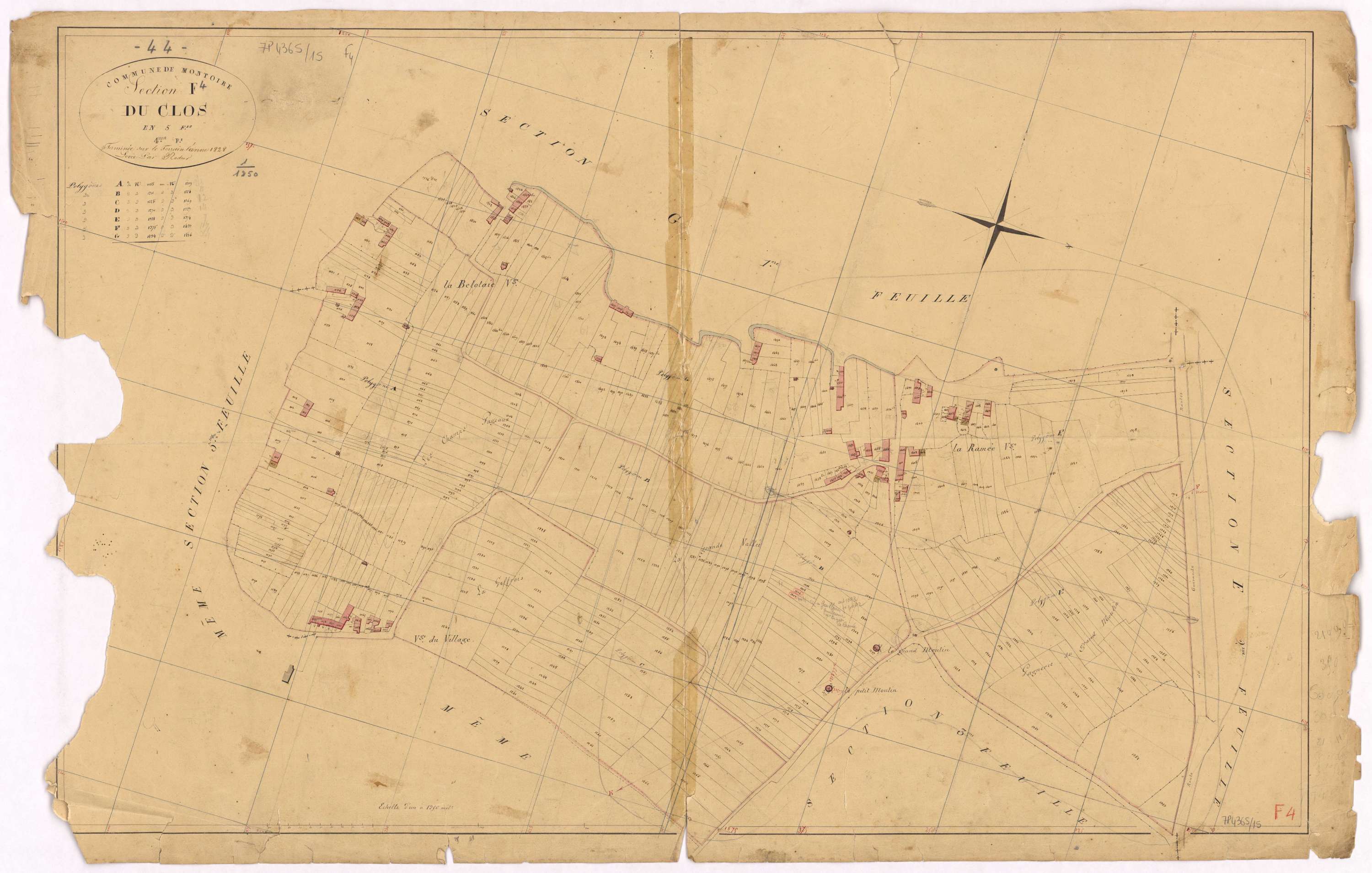 Montoir-de-Bretagne - Section F4 Clos (section du)