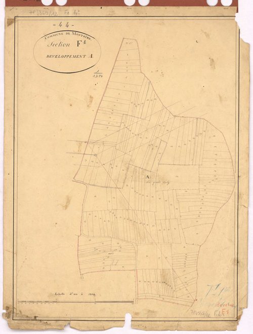 Montoir-de-Bretagne - Section F1 (développement) Clos (section du) ; développement du polygône A