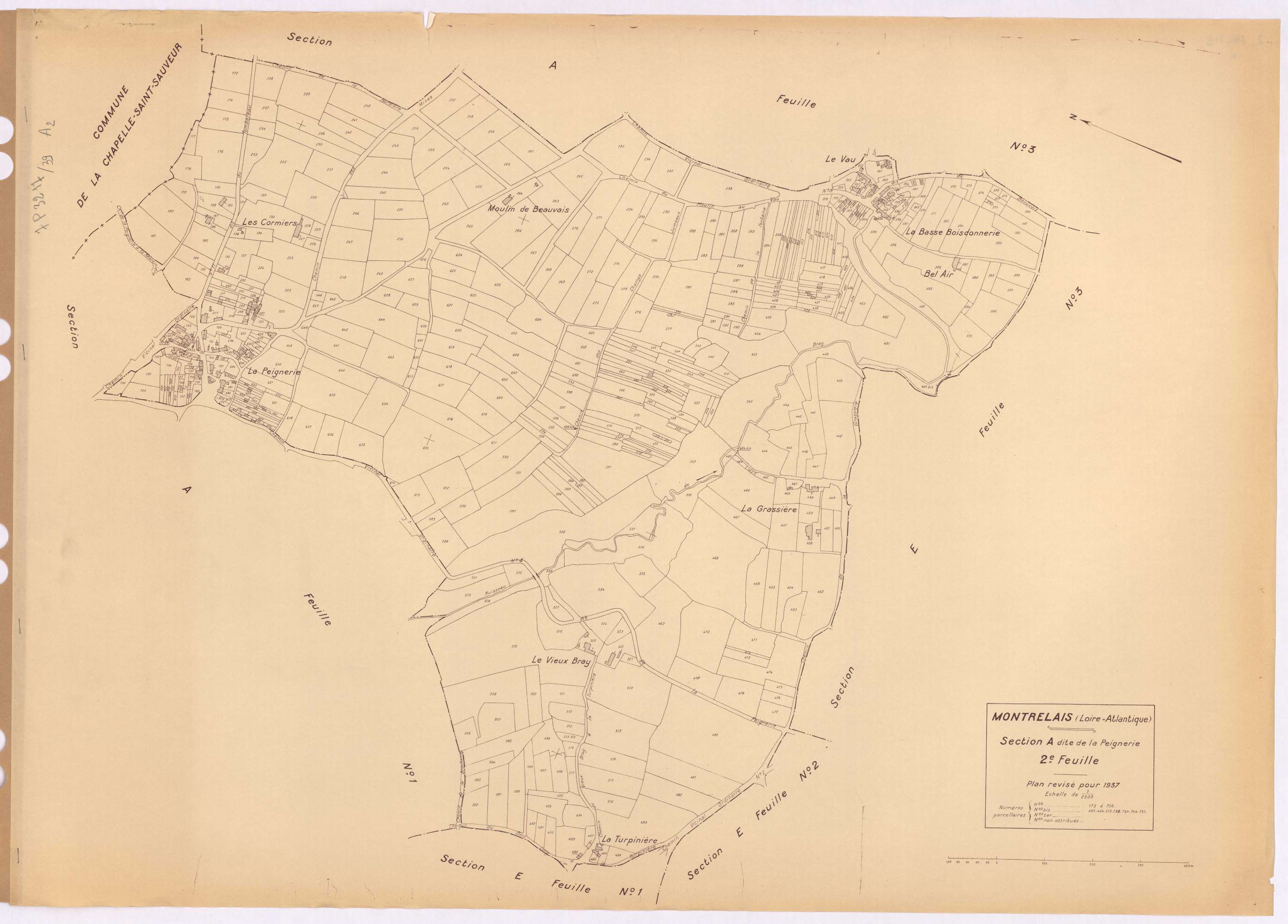 Montrelais - Section A2 Peignerie (section de La) ; 173-756
