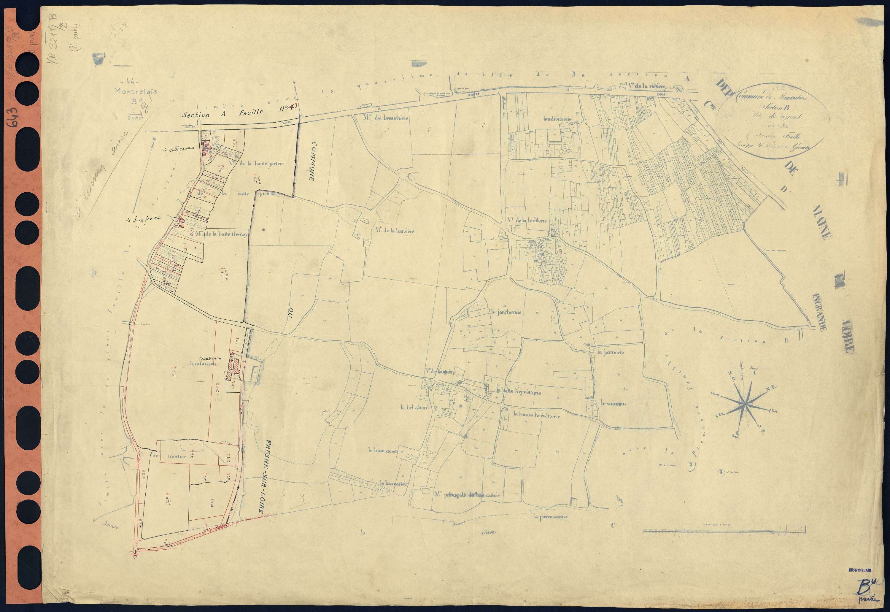 Montrelais - Section B Fresnay (section de La) . 1-491