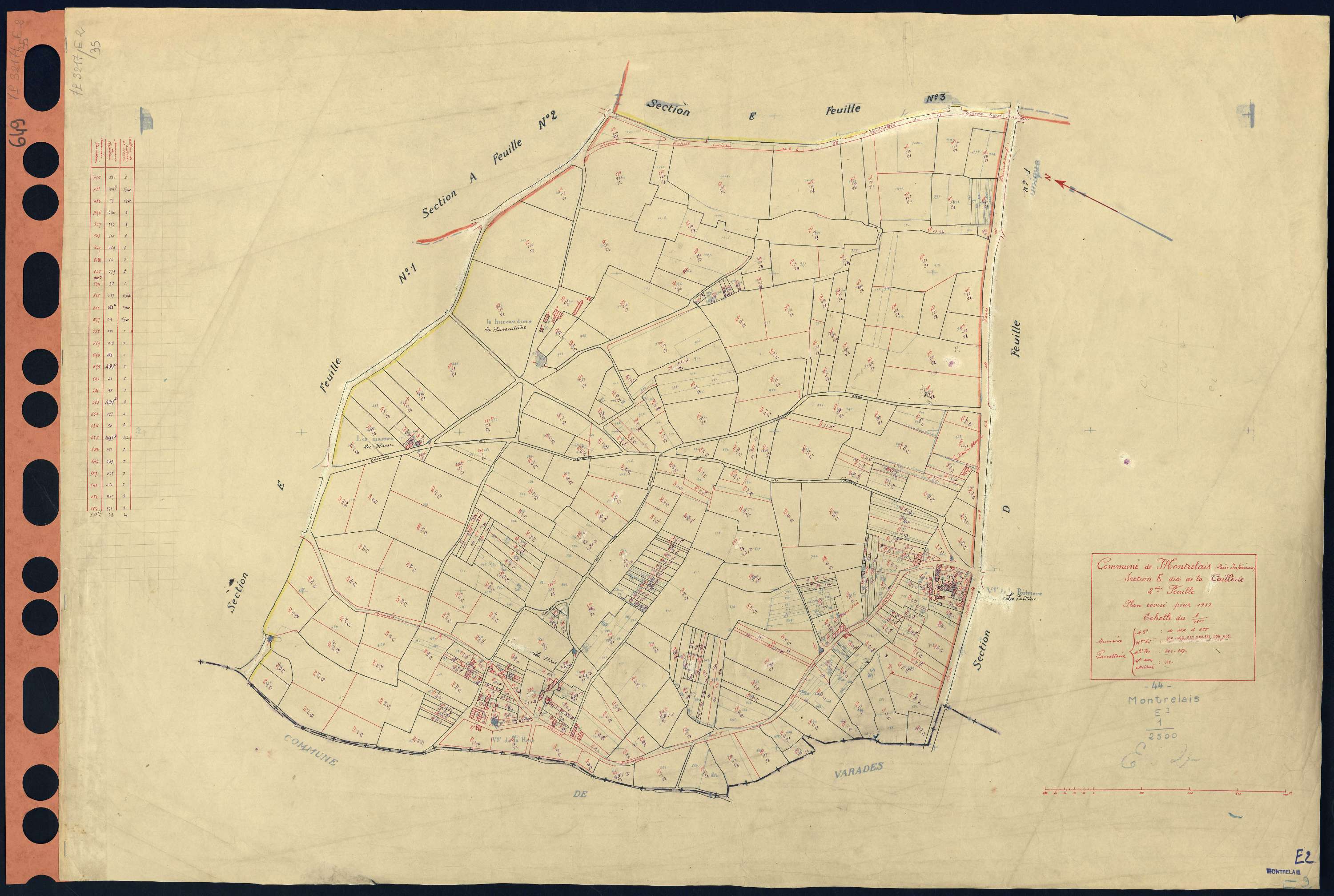 Montrelais - Section E2 Caillerie (section de La) . 314-655