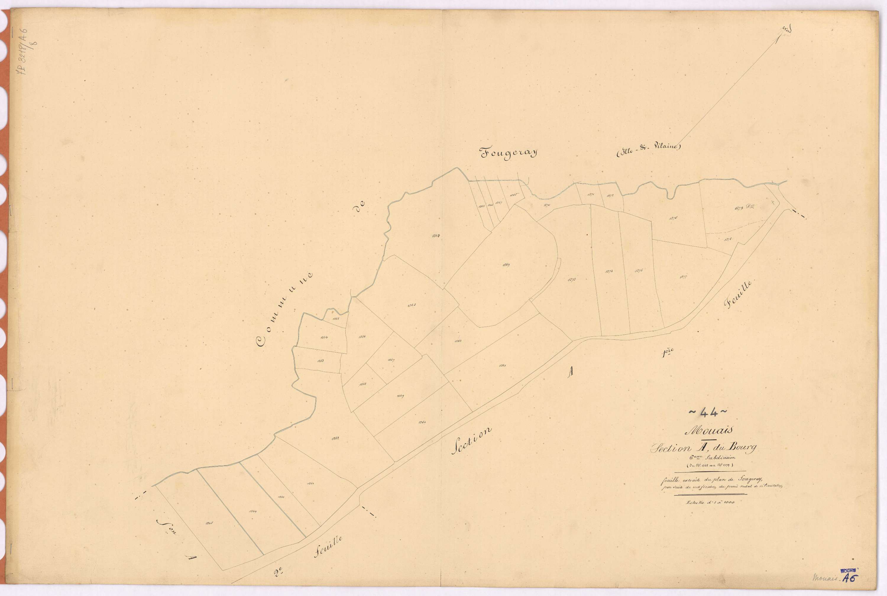 Mouais - Section A6 Bourg (section du) ; 1348-1379
