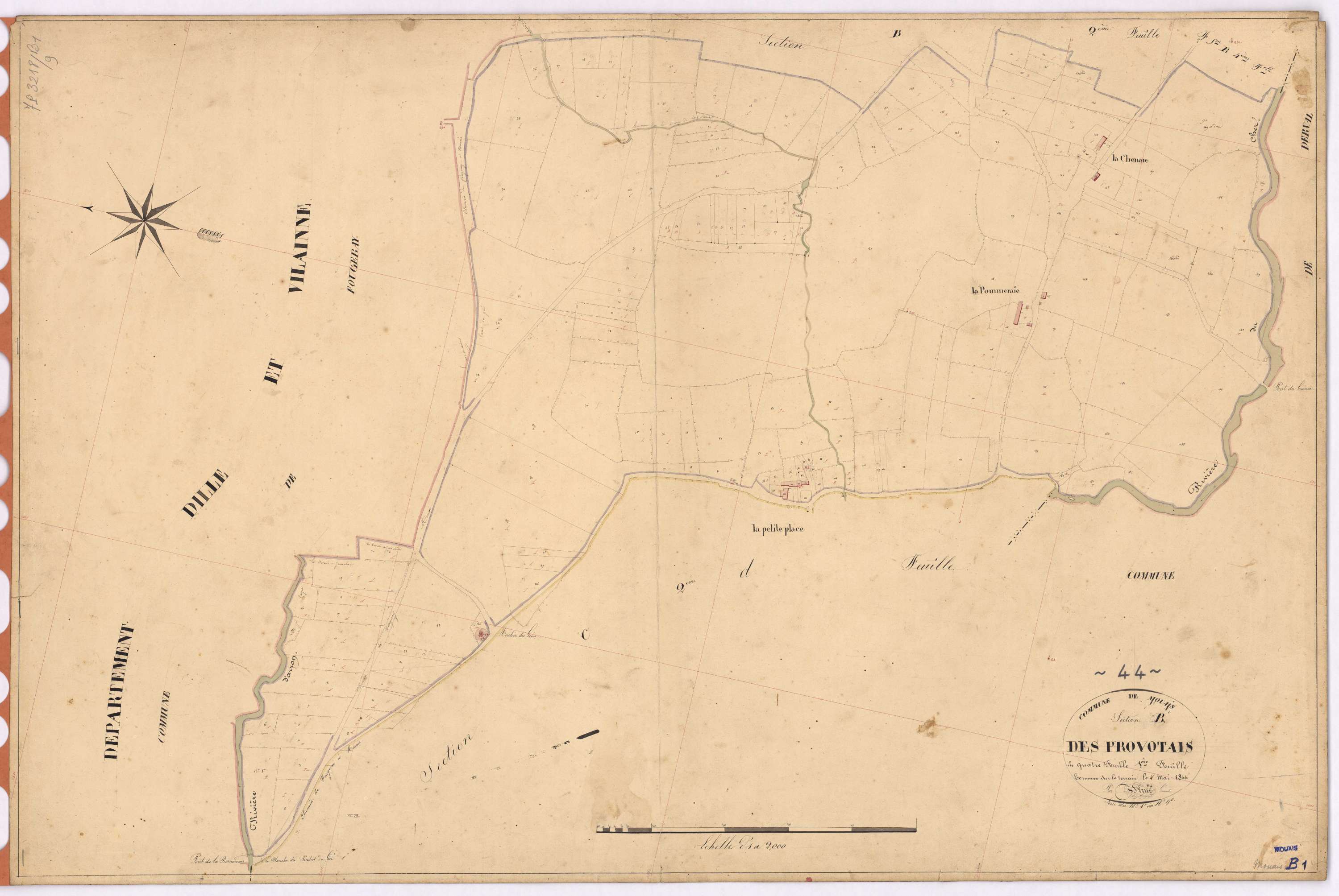 Mouais - Section B1 Provotais (section des) ; 1-170