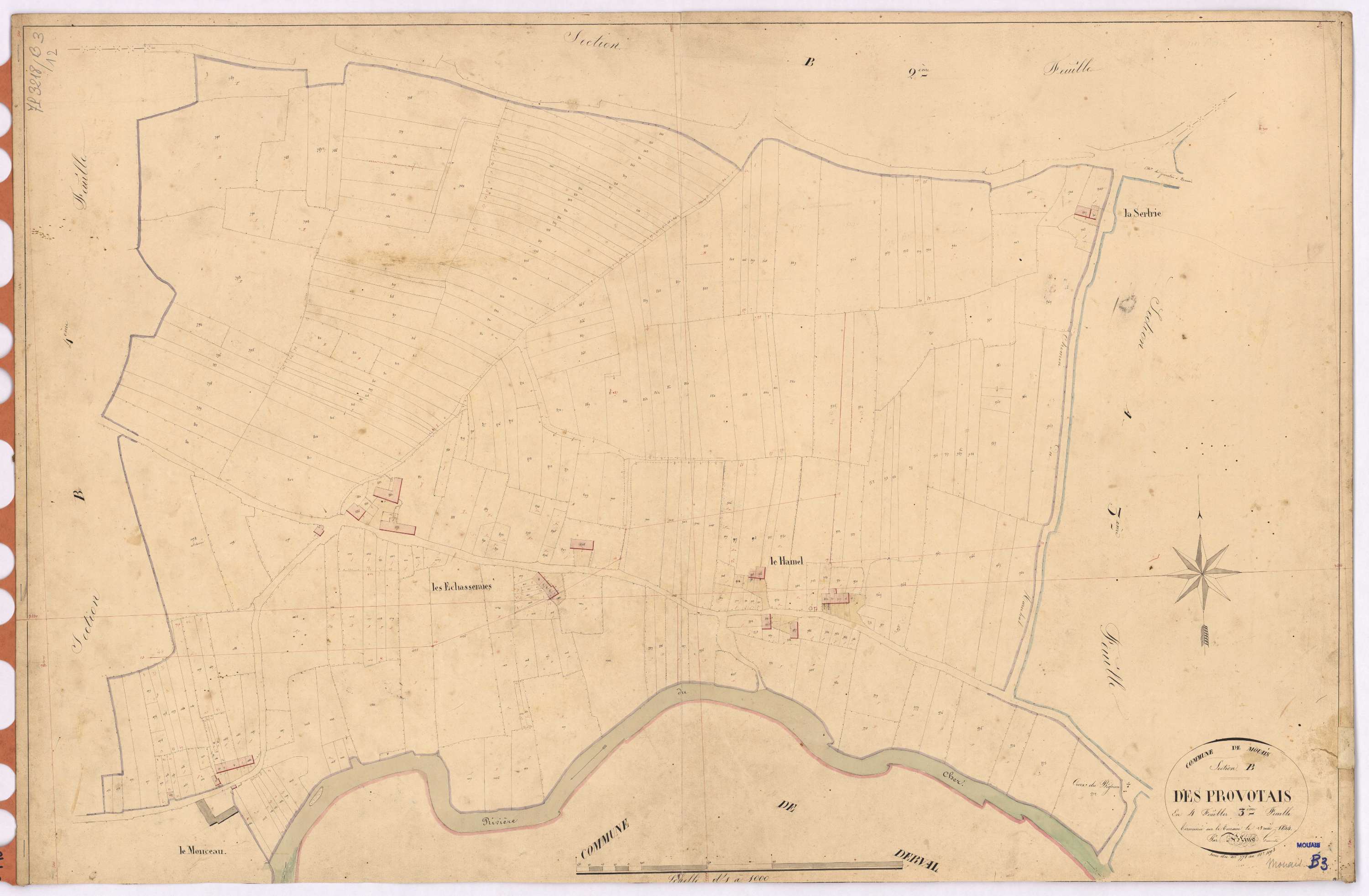 Mouais - Section B3 Provotais (section des) ; 778-1093