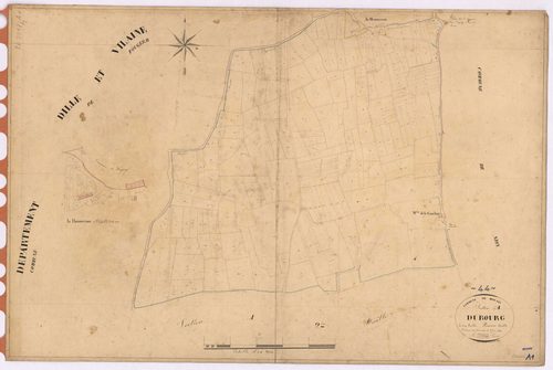 Mouais - Section A1 Bourg (section du) ; 1-223
