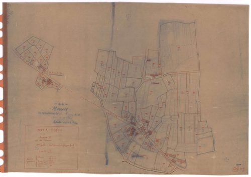 Mouais - Section B2 (développement) Provostais (section des) ; 155-516 ; développement des villages du Riaud, des Hautes Provostais et des Basses Provostais