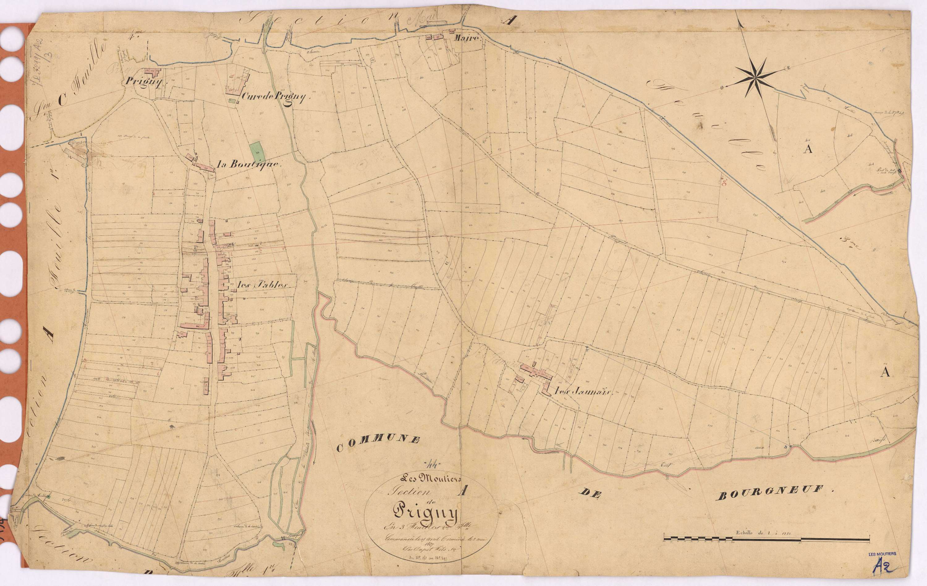 Moutiers-en-Retz - Section A2 Prigny (section de) ; 153-497