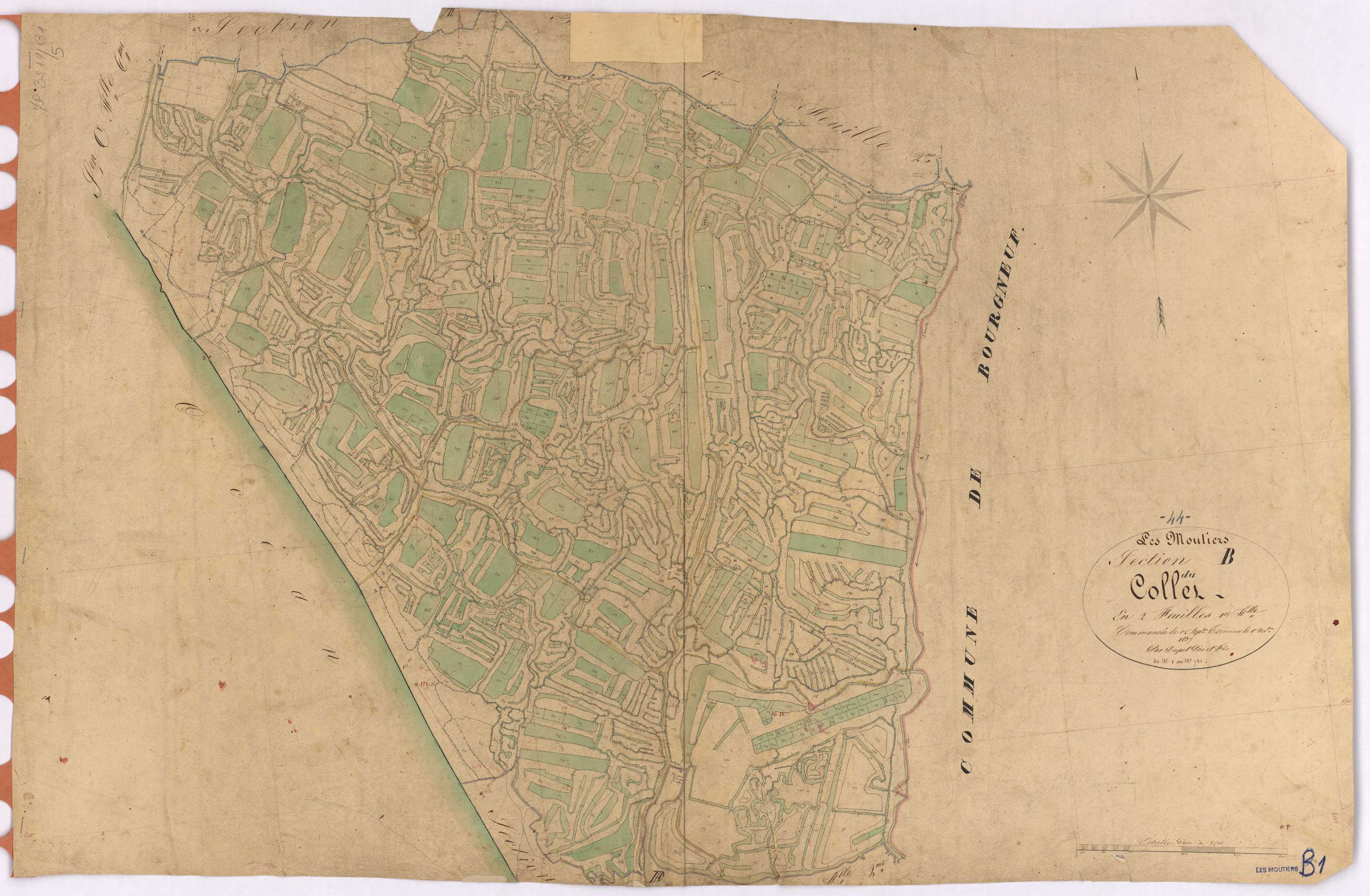 Moutiers-en-Retz - Section B1 Collet (section du) ; 1-721