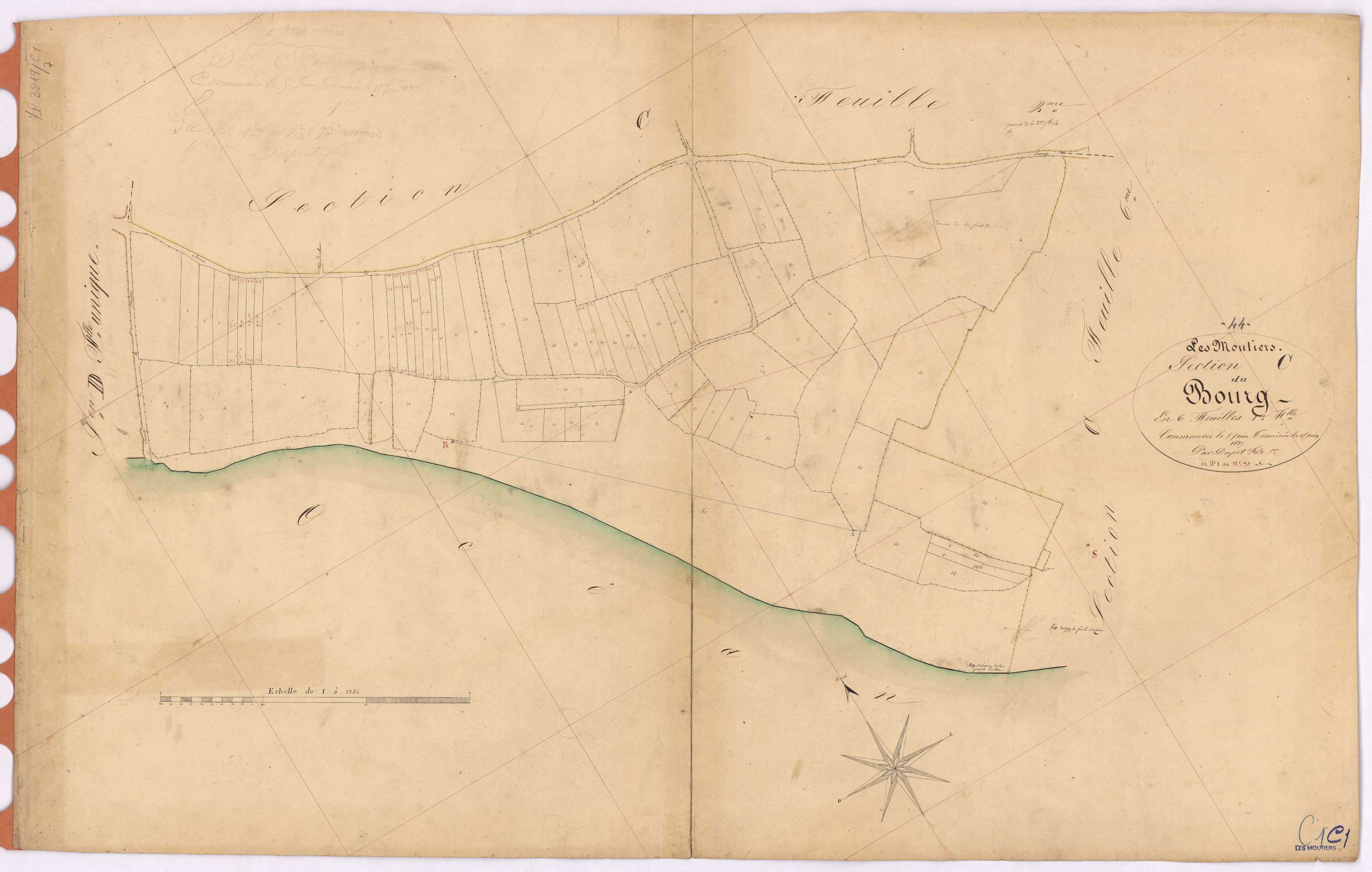Moutiers-en-Retz - Section C1 Bourg (section du) ; 1-73
