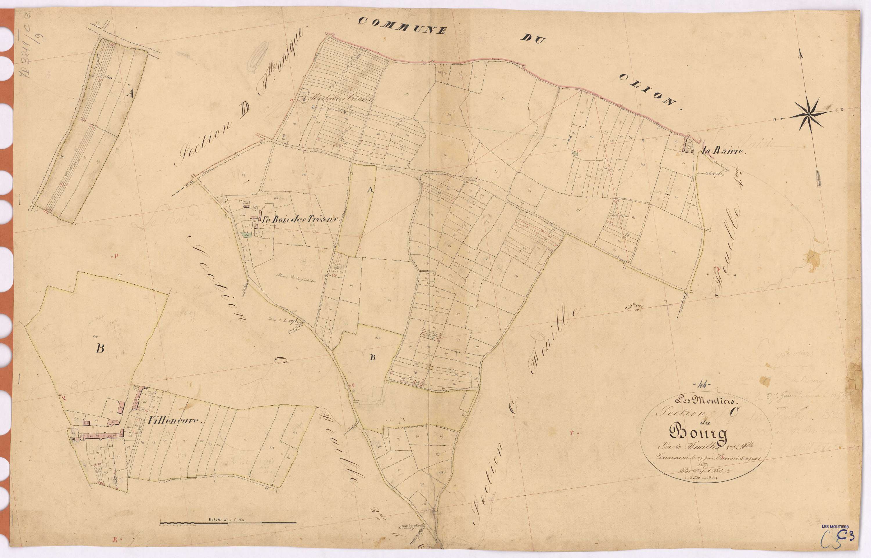 Moutiers-en-Retz - Section C3 Bourg (section du) ; 330-614
