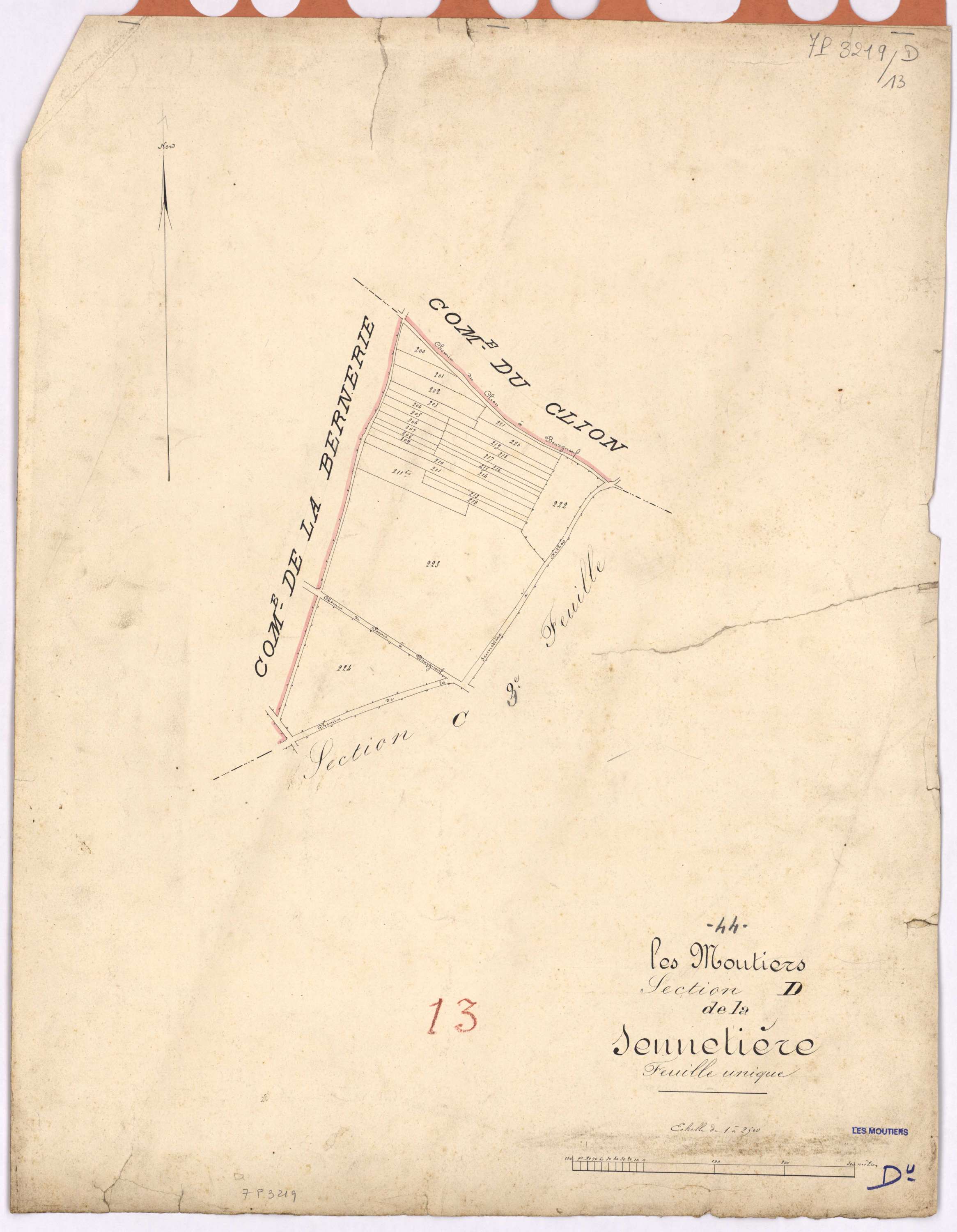 Moutiers-en-Retz - Section D Sennetière (section de La)