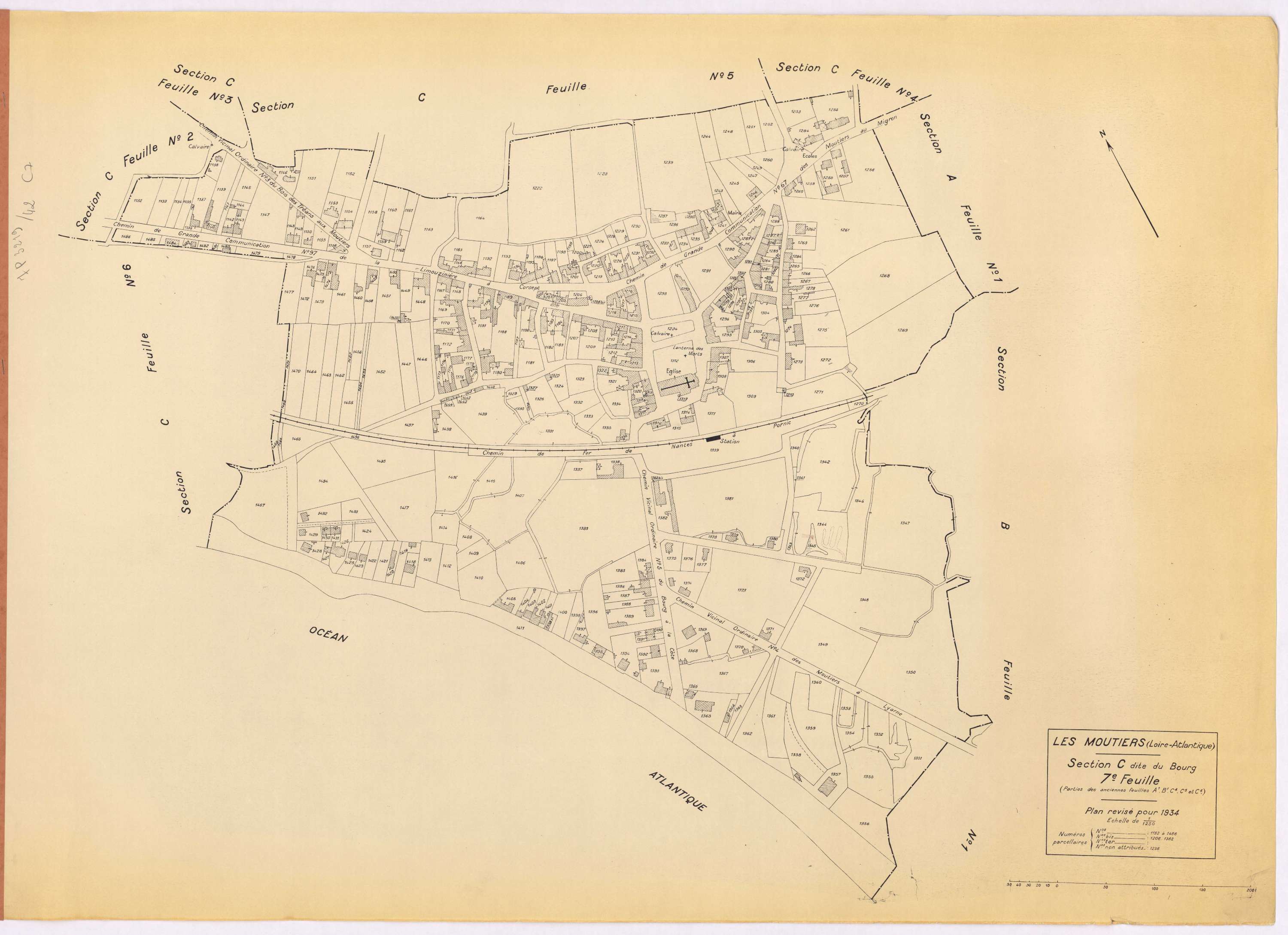 Moutiers-en-Retz - Section C7 Bourg (section du) ; 1132-1486